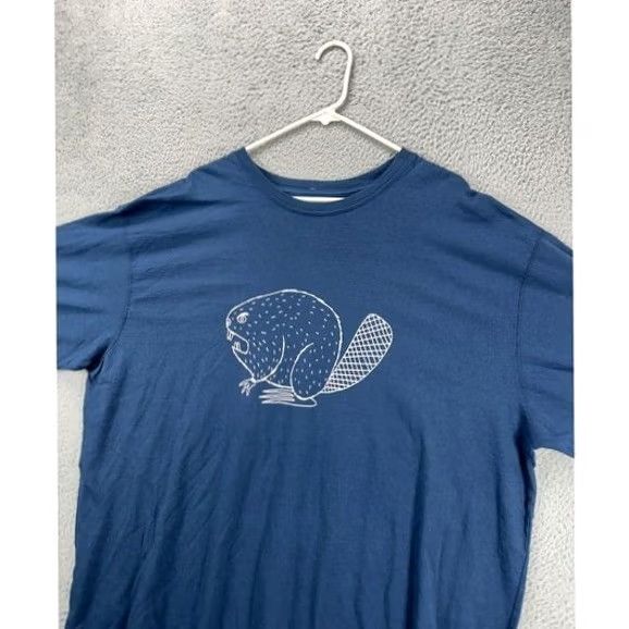 Duluth Trading Company Duluth Trading Co. Longtail T Shirt Men XL Blue Spell Out Beaver Relaxed NEW A23 Size US XL / EU 56 / 4 - 5 Thumbnail