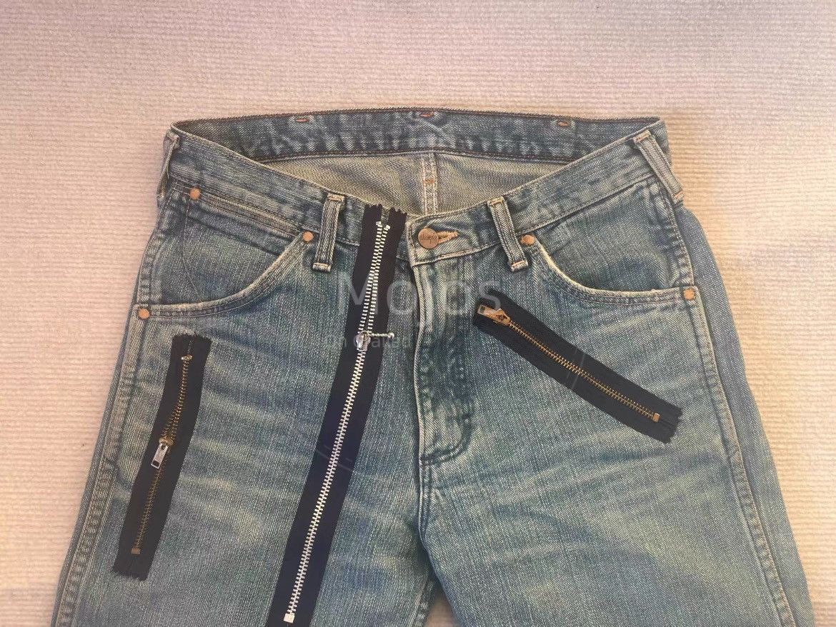 Number (N)ine Number Nine x Wrangler 02AW Multi Zipper Denim-2508 Size US 30 / EU 46 - 3 Thumbnail