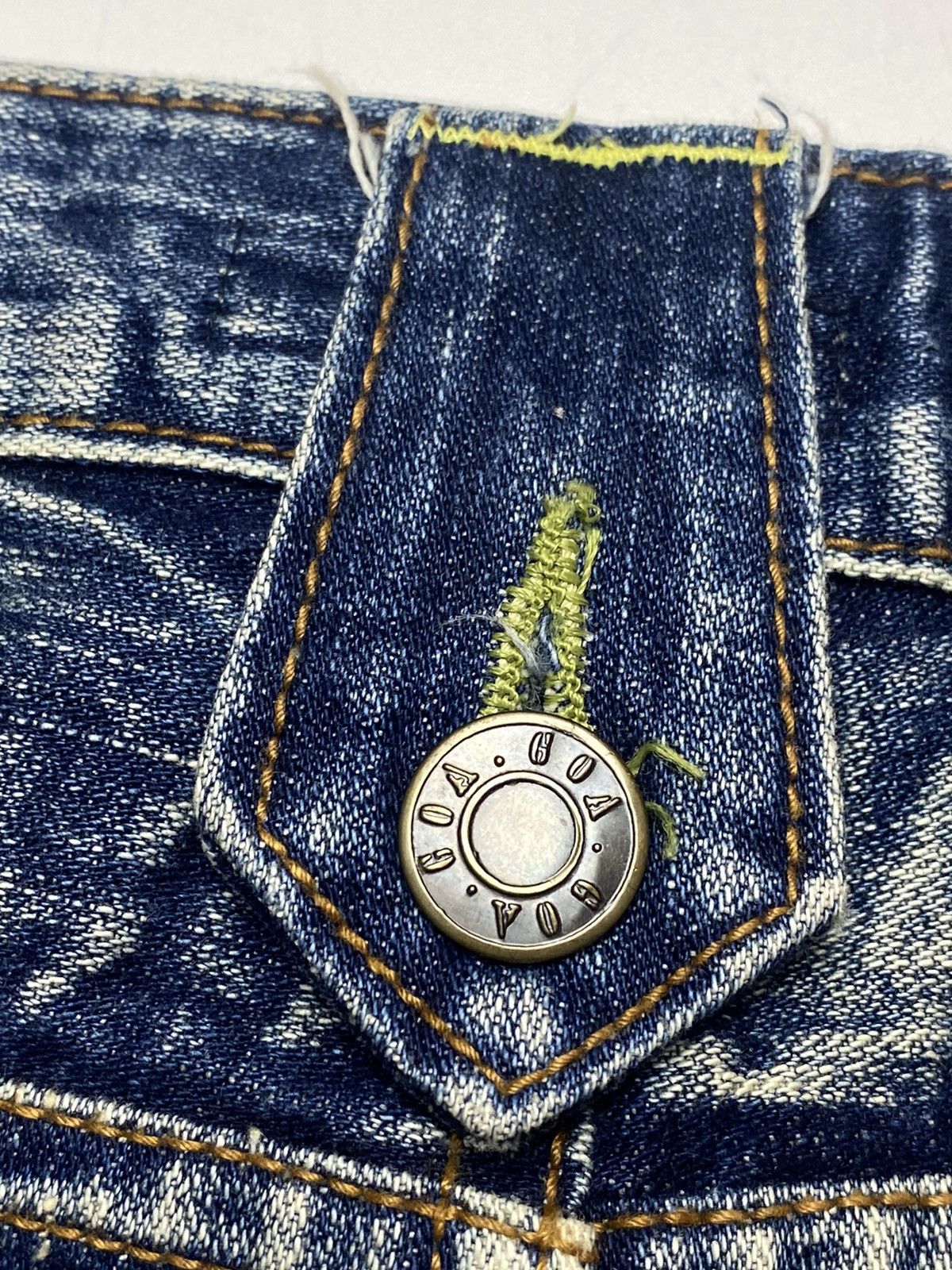 Vintage 2000s G.O.A - Washed Mini Skrit Denim Size 26" / US 2 / IT 38 - 8 Thumbnail