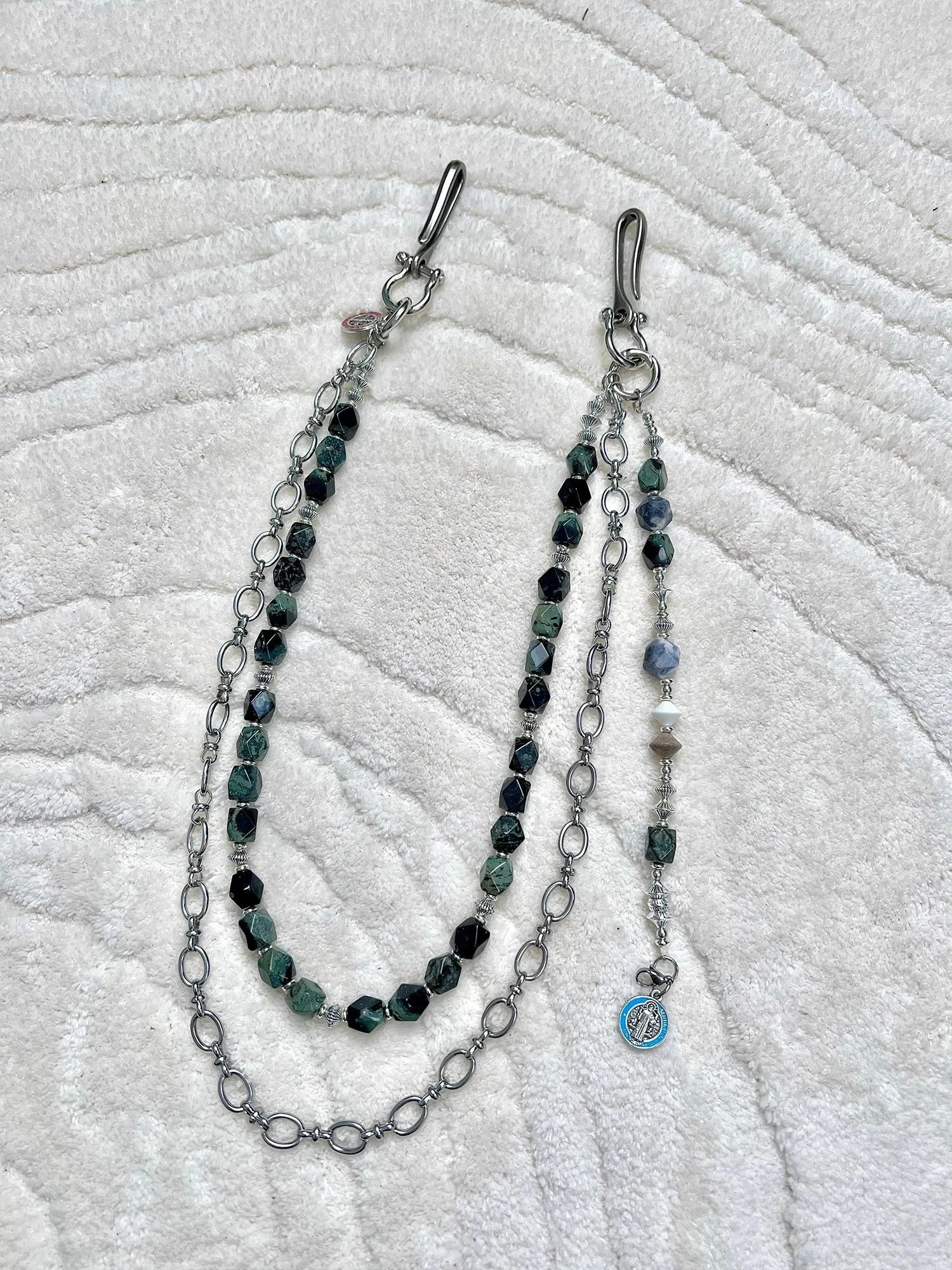Jewelry Three In One Combination Peacock Pants Waist Chain Size ONE SIZE - 2 Thumbnail