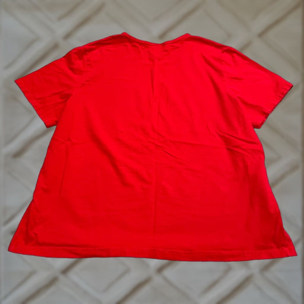 Cotton On VINTAGE Cotton Ginny Plus Studded T-Shirt Womens Large Red Crew Neck Short Sleeve Casual Size L / US 10 / IT 46 - 1 Thumbnail
