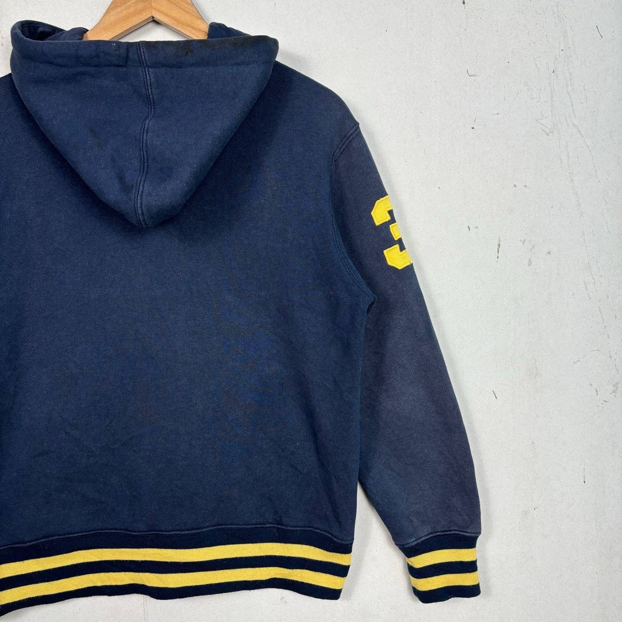 Polo Ralph Lauren Polo Ralph Lauren Big Pony #3 Zip Hoodie Navy Yellow M Size US M / EU 48-50 / 2 - 5 Thumbnail