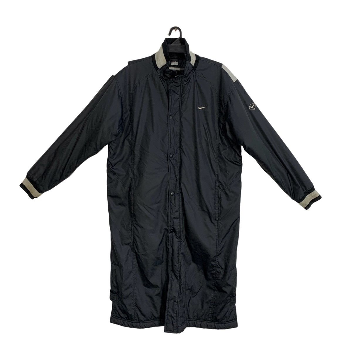 Nike Nike Swoosh Athletic Quilted Padded Parka Coach Jacket Size US L / EU 52-54 / 3 - 2 Thumbnail