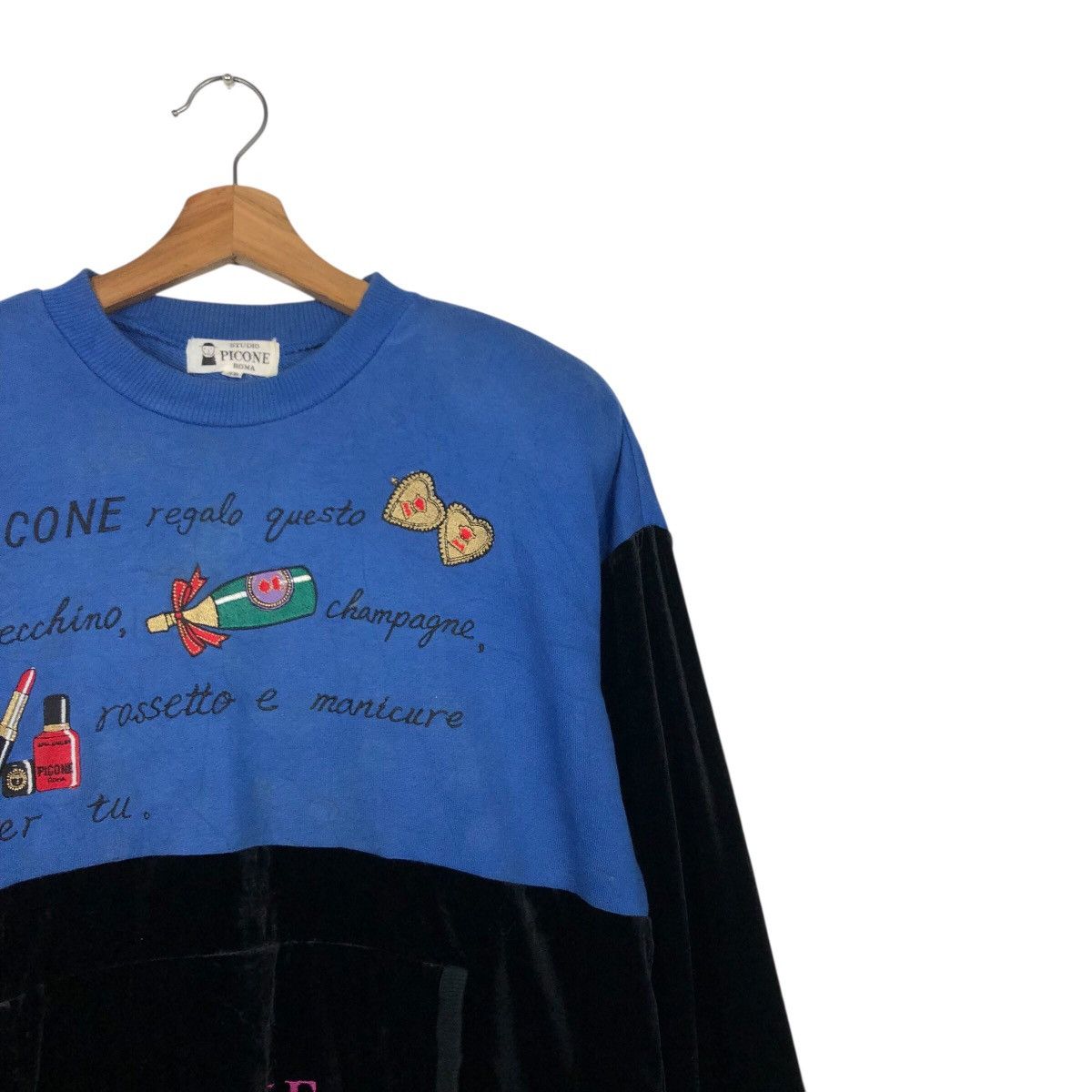 Japanese Brand 📌Vintage Sweatshirt Cropped Design Studio Picone Roma Size US M / EU 48-50 / 2 - 7 Thumbnail