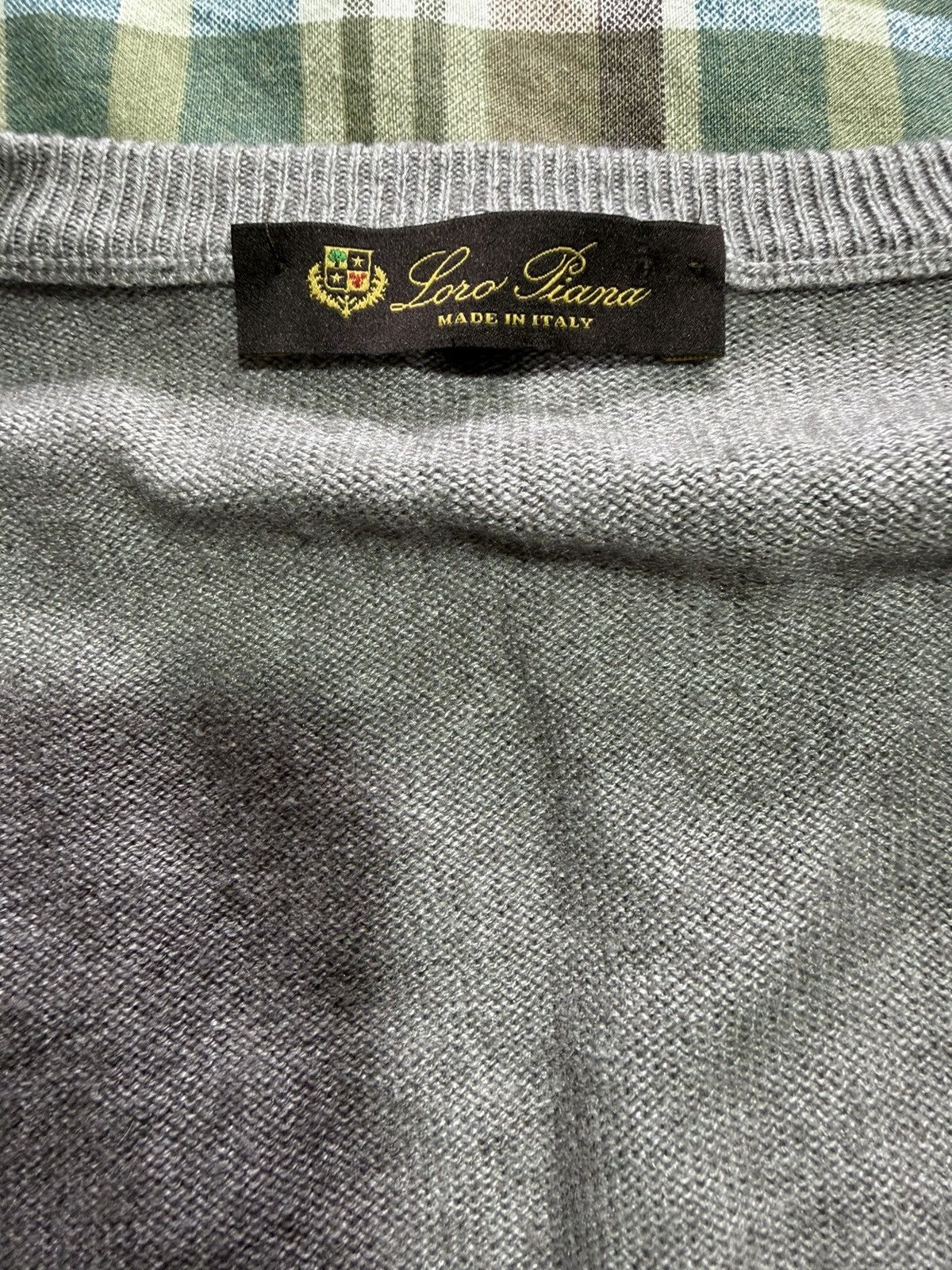 Loro Piana Final Price Loro Piana Silk and Cashmere Vneck Sweater Size US XL / EU 56 / 4 - 3 Thumbnail