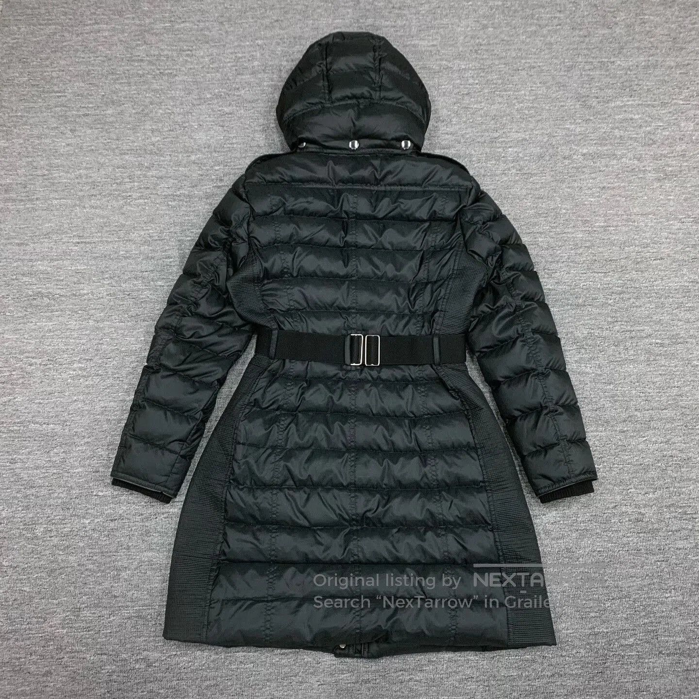 Burberry Burberry Black Long Down Jacket with Belt. Size M / US 6-8 / IT 42-44 - 2 Thumbnail
