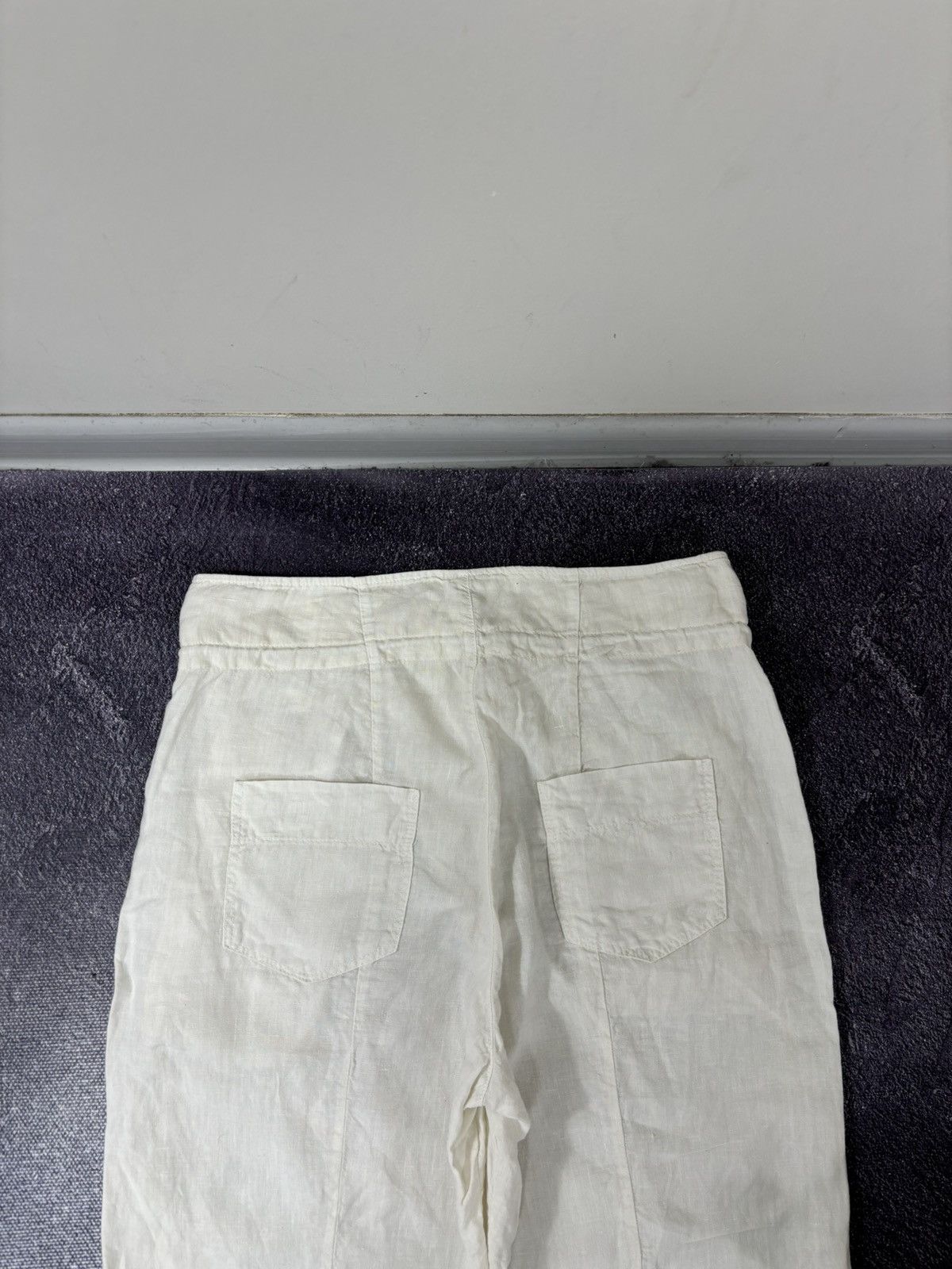 Transit Transit Par Such Women’s White/Cream Linen Pants Trousers Size 30" / US 8 / IT 44 - 18 Thumbnail