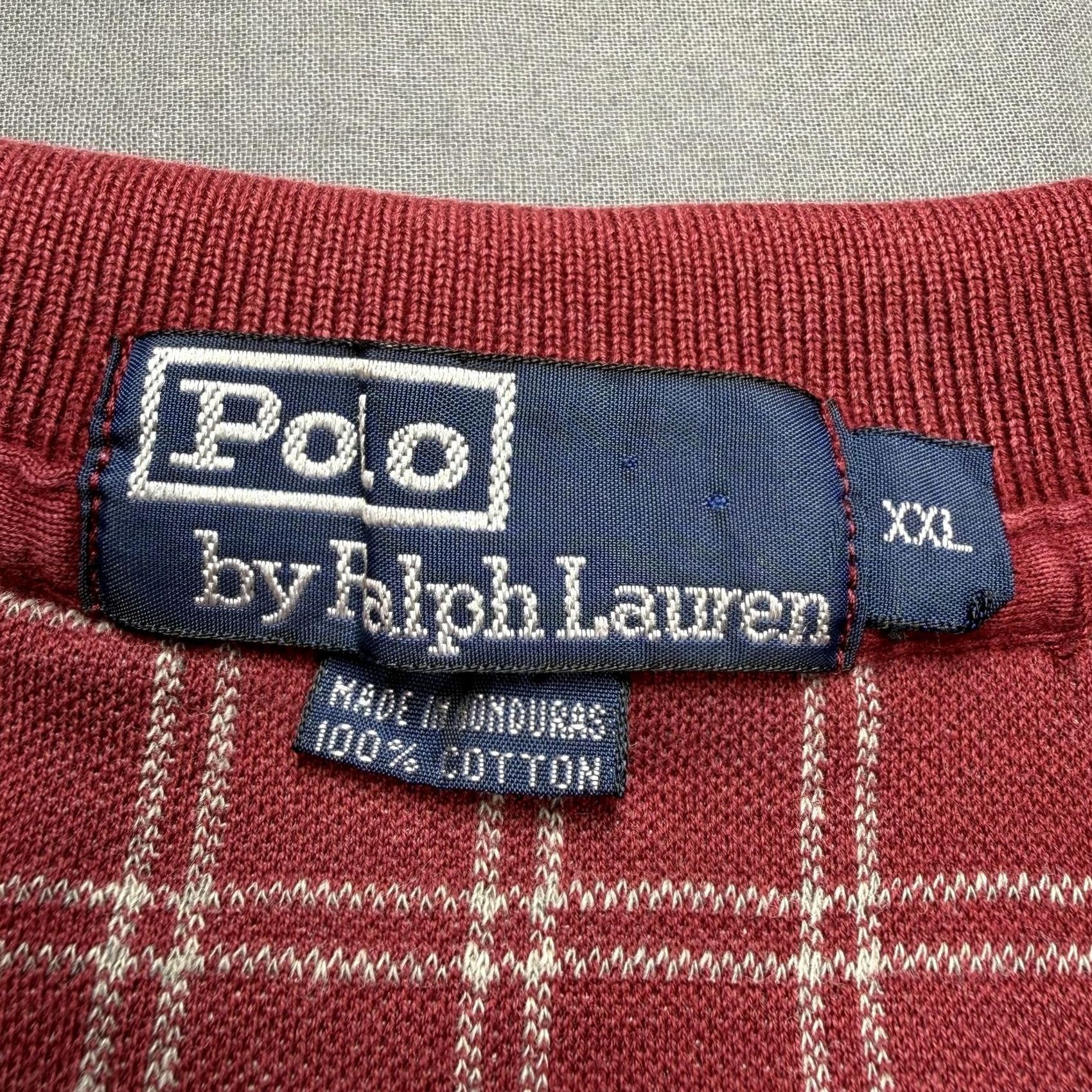 Polo Ralph Lauren Polo Ralph Lauren Polo Shirt Mens 2XL Red Plaid Cotton Knit Short Sleeve Size US XXL / EU 58 / 5 - 2 Thumbnail