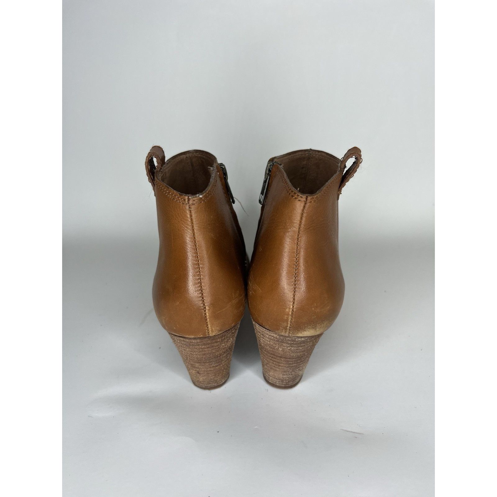 Madewell Madewell Brown Leather Side Zip Ankle Heel Booties Boots Wom Size US 10 / IT 40 - 7 Thumbnail