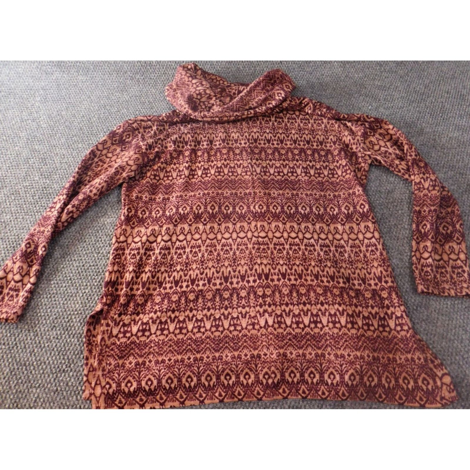 Vintage St.John's Bay Womens Sweater L Red Crew Neck Pullover Stretch Raglan Sleeve Size L / US 10 / IT 46 - 6 Thumbnail