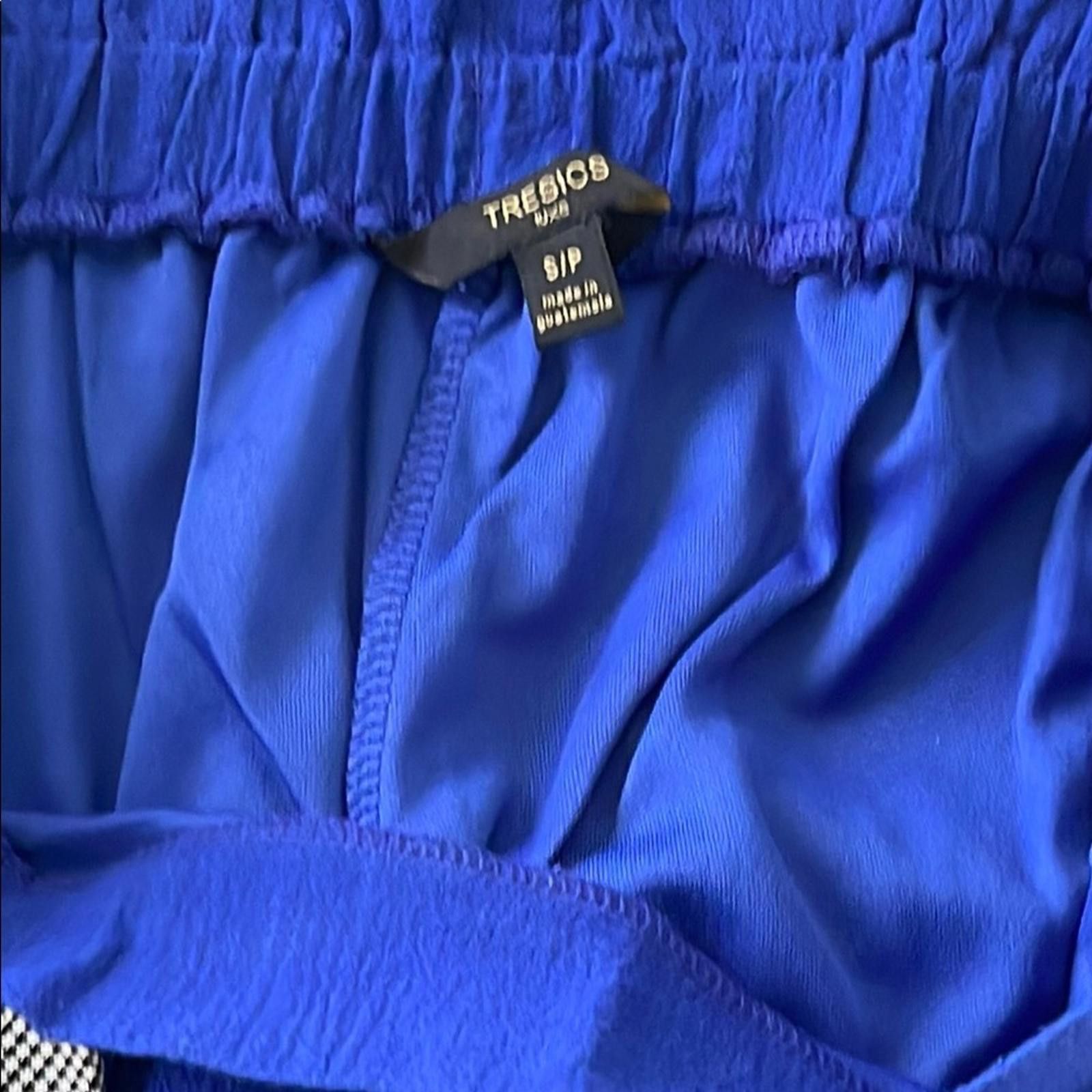 Other Tresics Luxe Blue Pants 100% cotton w Tie Waist - size S,M.L Size 32" / US 10 / IT 46 - 5 Thumbnail