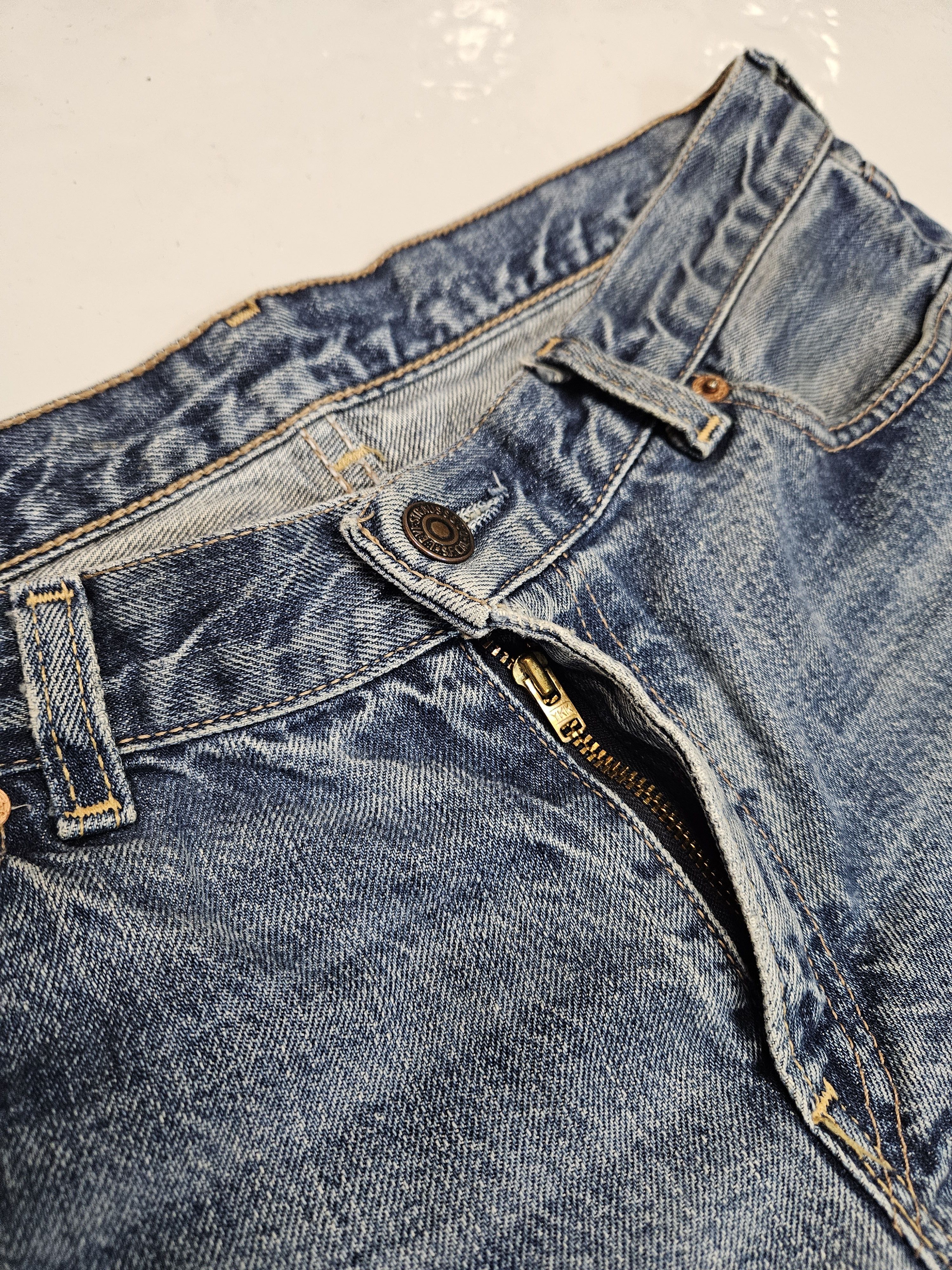 Levi's Vintage y2k levis 544 distressed flared denim Size US 31 - 8 Thumbnail