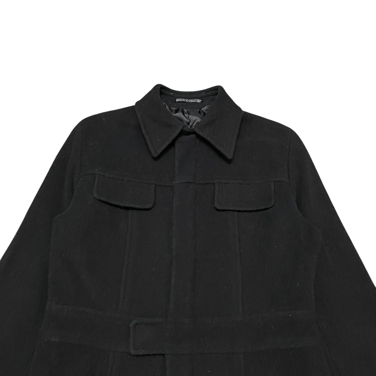 Yohji Yamamoto Vintage Ined Yohji Yamamoto Wool Long Coat Size US S / EU 44-46 / 1 - 2 Thumbnail