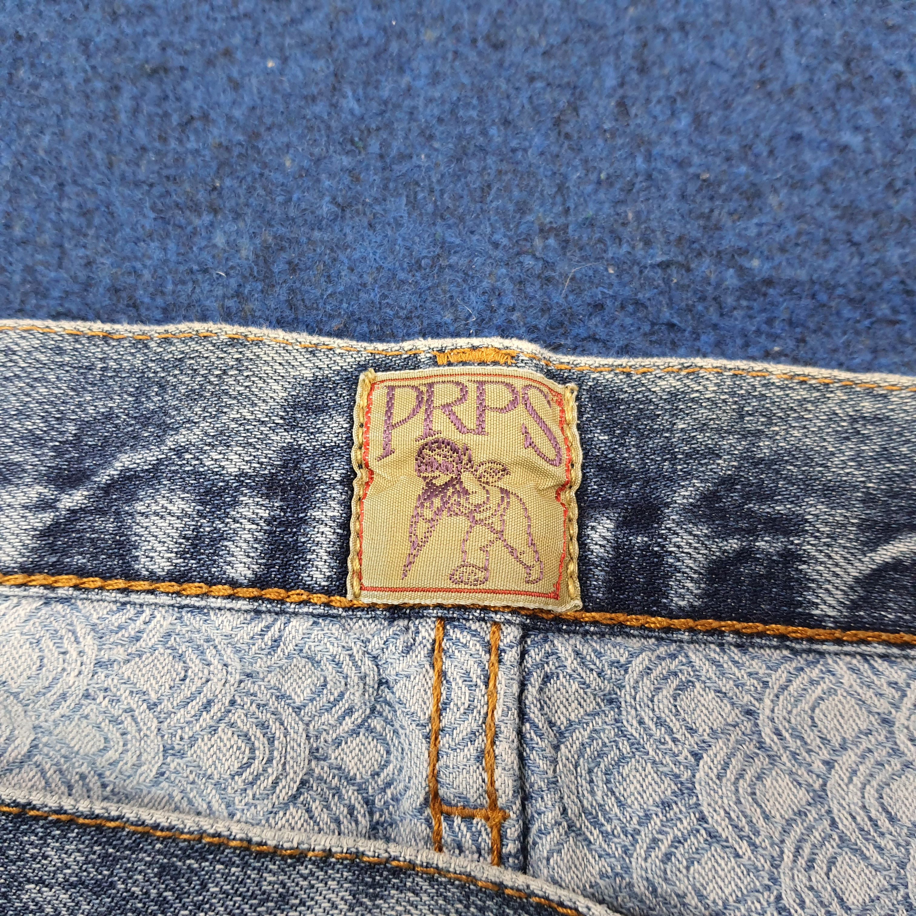 Prps Vintage PRPS Barracuda Denim Jeans Light Wash C297N13 Size US 37 - 8 Thumbnail