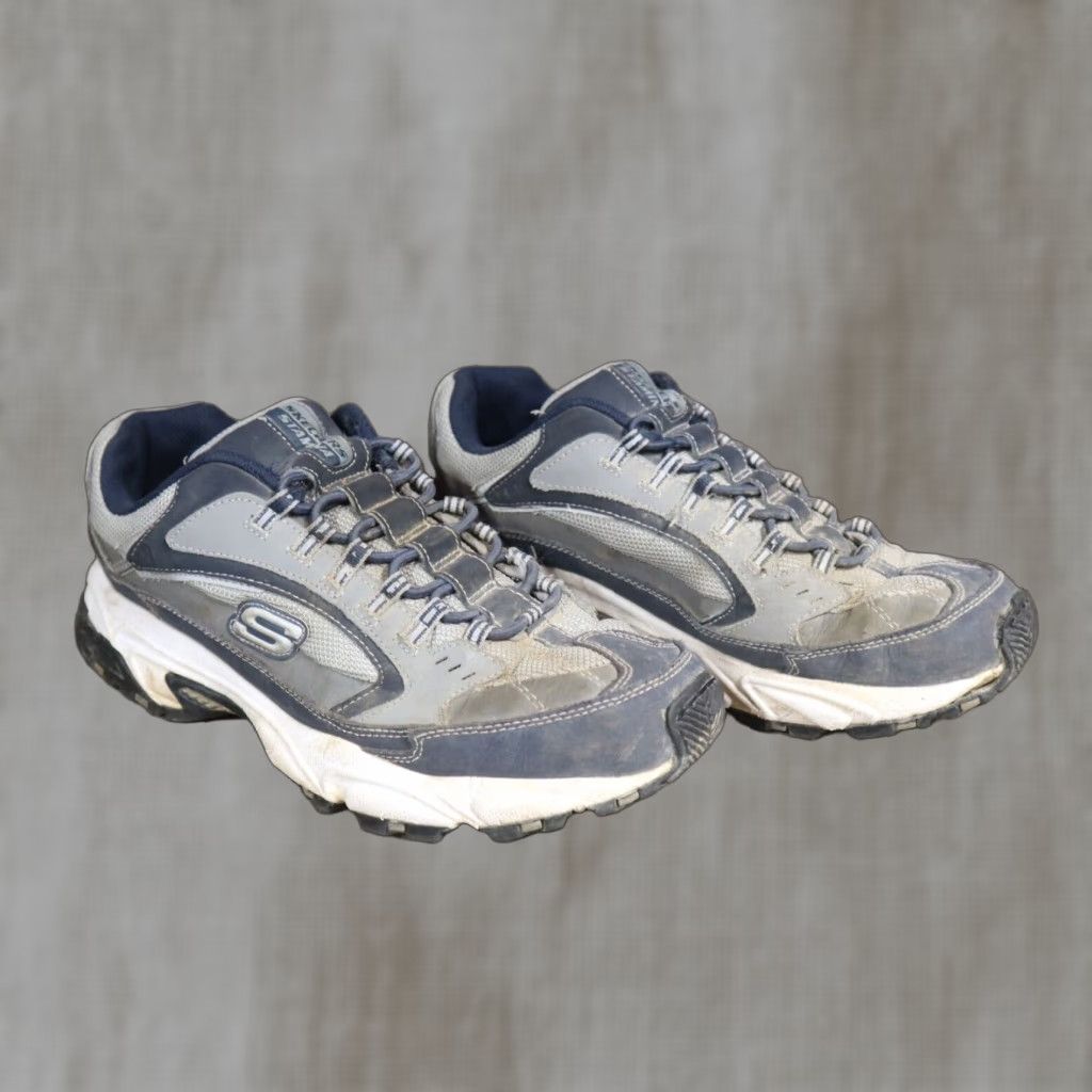 SKECHERS Skechers Stamina Nuovo Athletic Sneakers Blue Gray Black Men Size 11.5 Adult Shoes 11.5 Blue Skechers Stamina Nuovo Mens Sneakers 90s? Size US 11.5 / EU 44-45 - 1 Thumbnail
