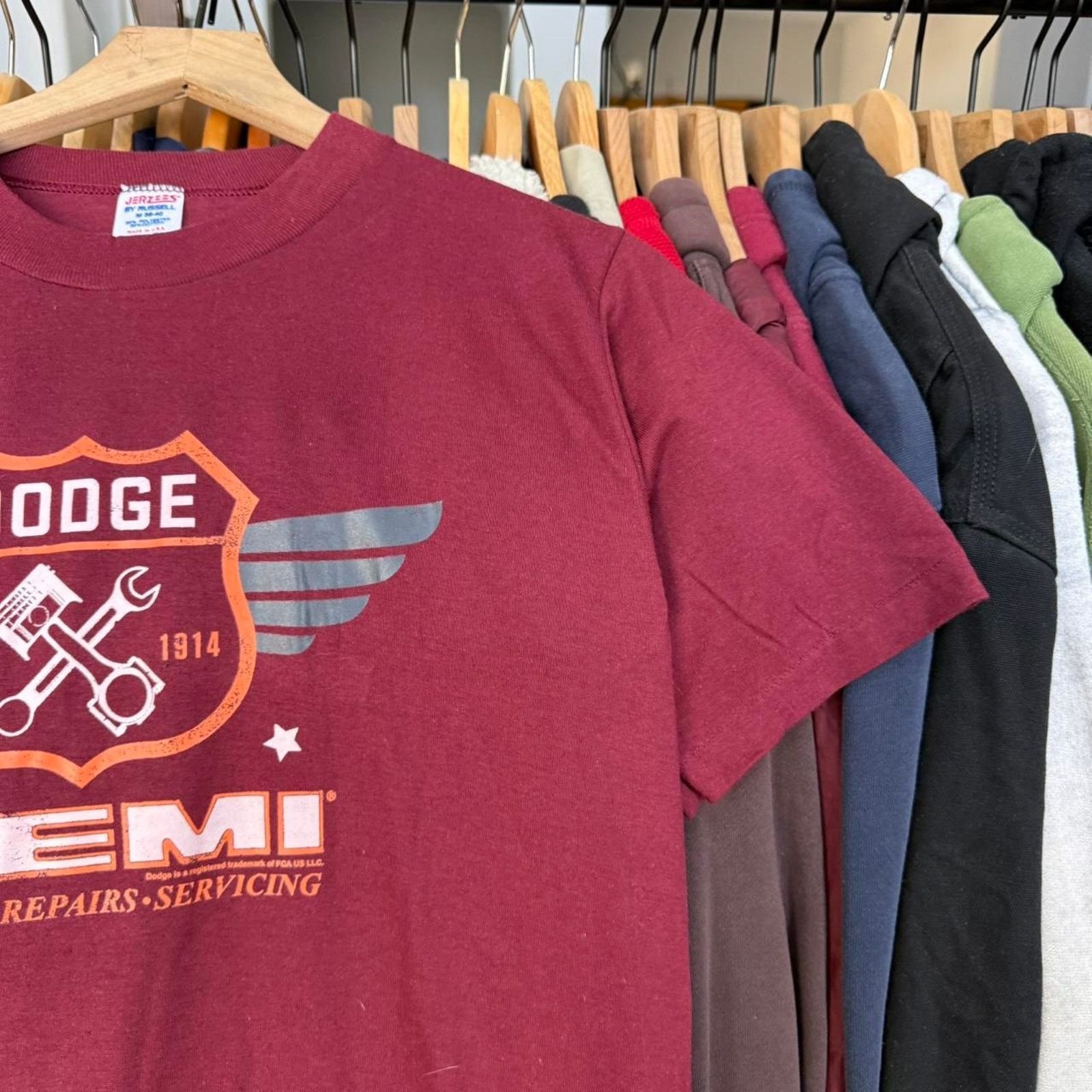 Jerzees Vintage 80s Dodge Hemi Retro Car T-Shirt Size US M / EU 48-50 / 2 - 3 Thumbnail