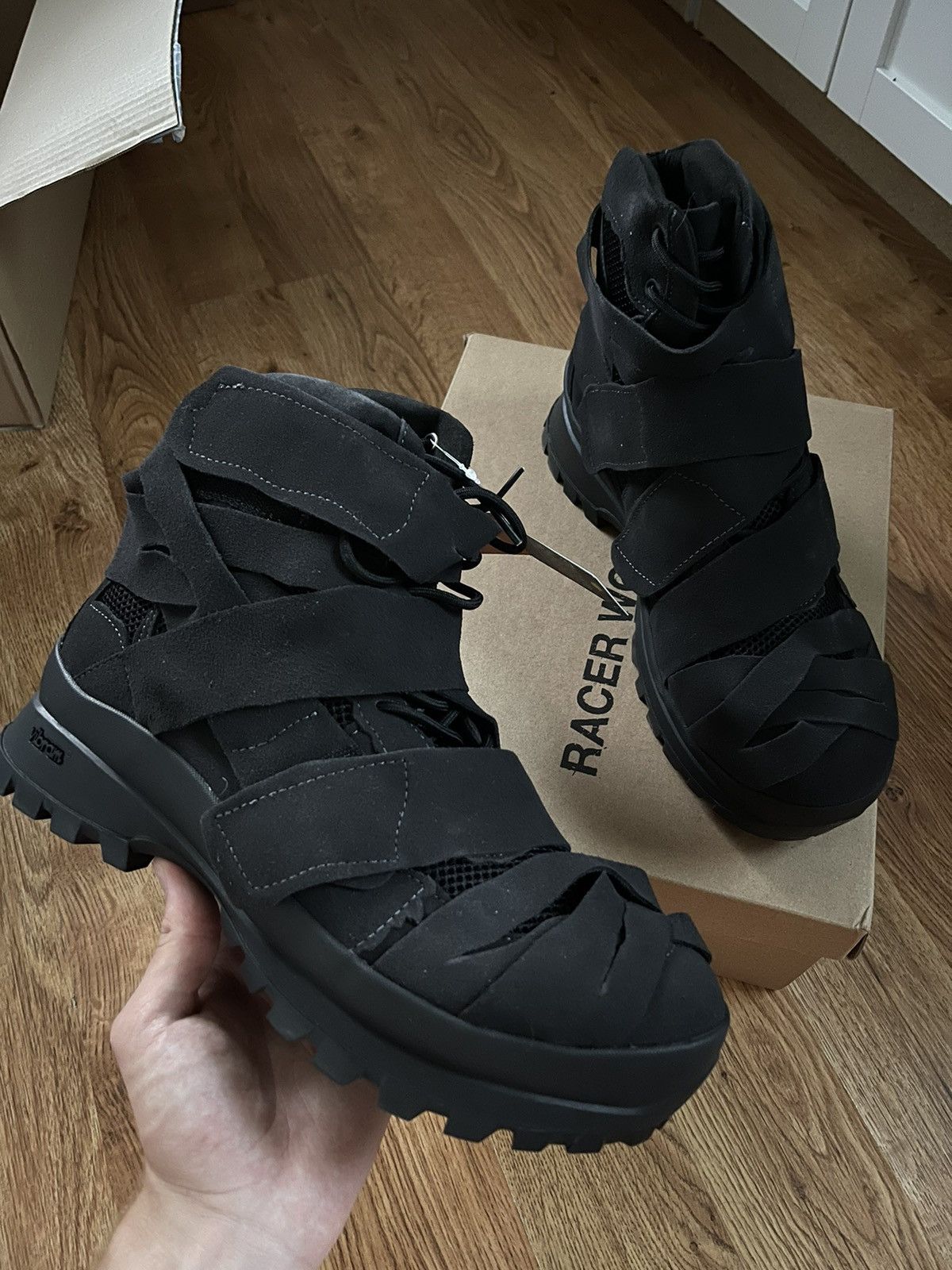 image of Racer Worldwide Racerworld Wide Suede Boot in Black, Men's (Size 13)