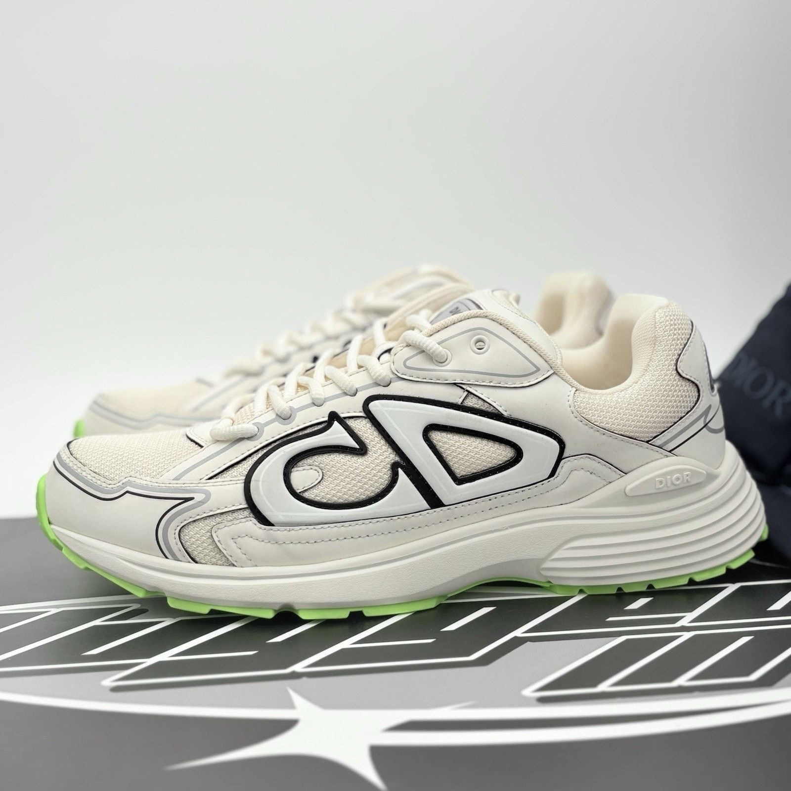 Dior Dior B30 Reflective CD30 ' Cream Green ' | SUPER CLEAN! Size US 9 / EU 42 - 1 Thumbnail