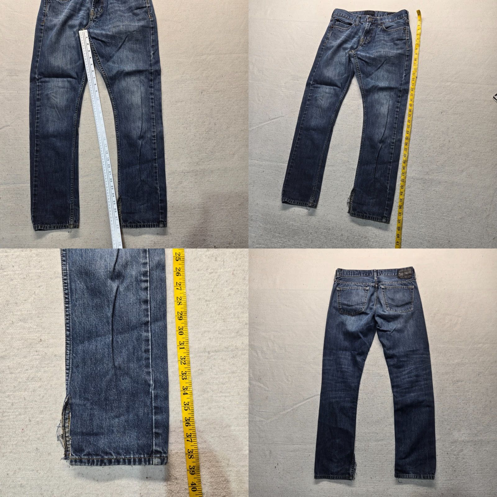 Denime Bullhead Jeans Dillon Skinny Blue 5-pocket Zip Front 31 x 32 Men's Denim Cotton Authentic PANTS Mens Size US 31 - 8 Thumbnail