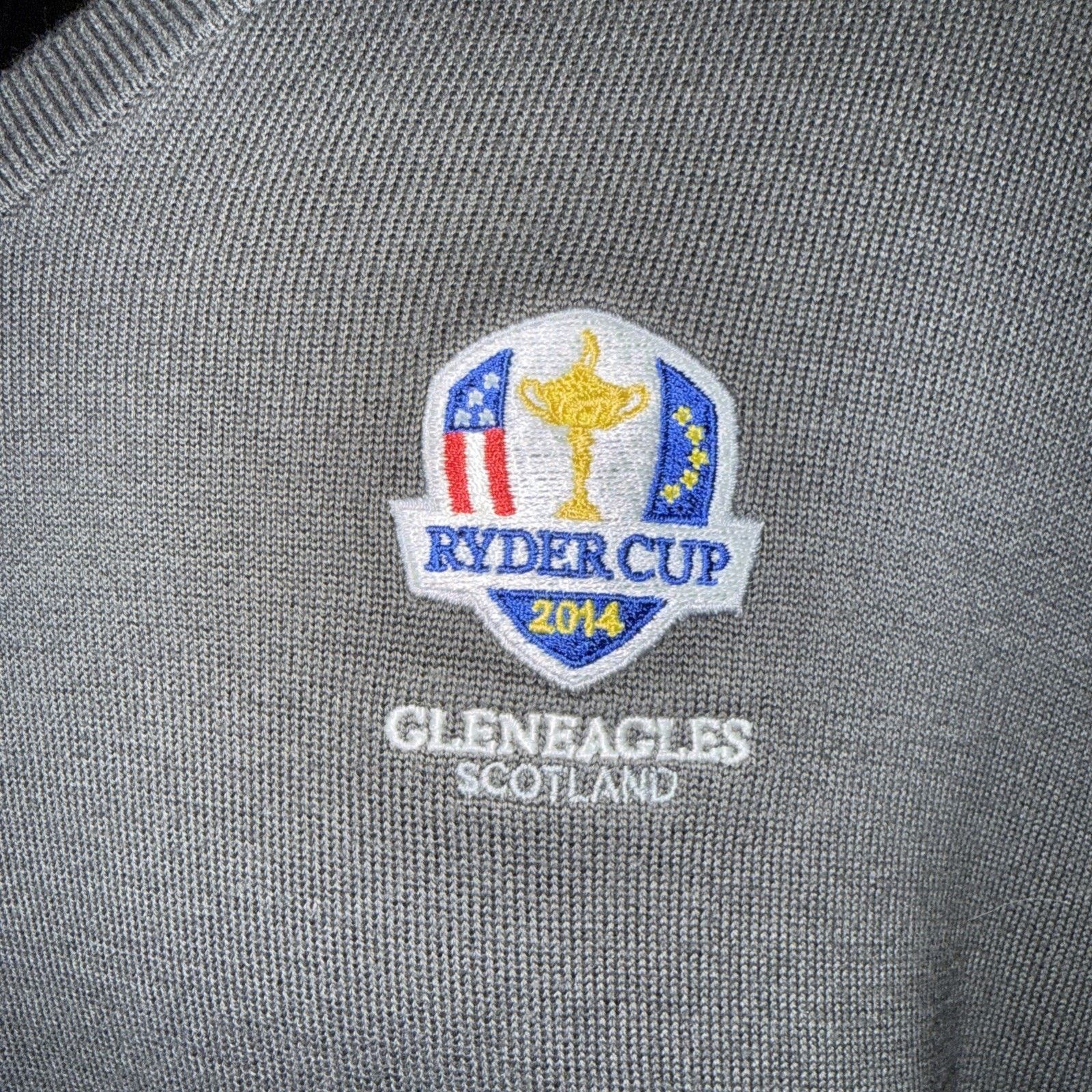 Ashworth Ryder Cup Gleneagles Scotland Pima Cotton Sweater Golf XL Size US XL / EU 56 / 4 - 2 Thumbnail