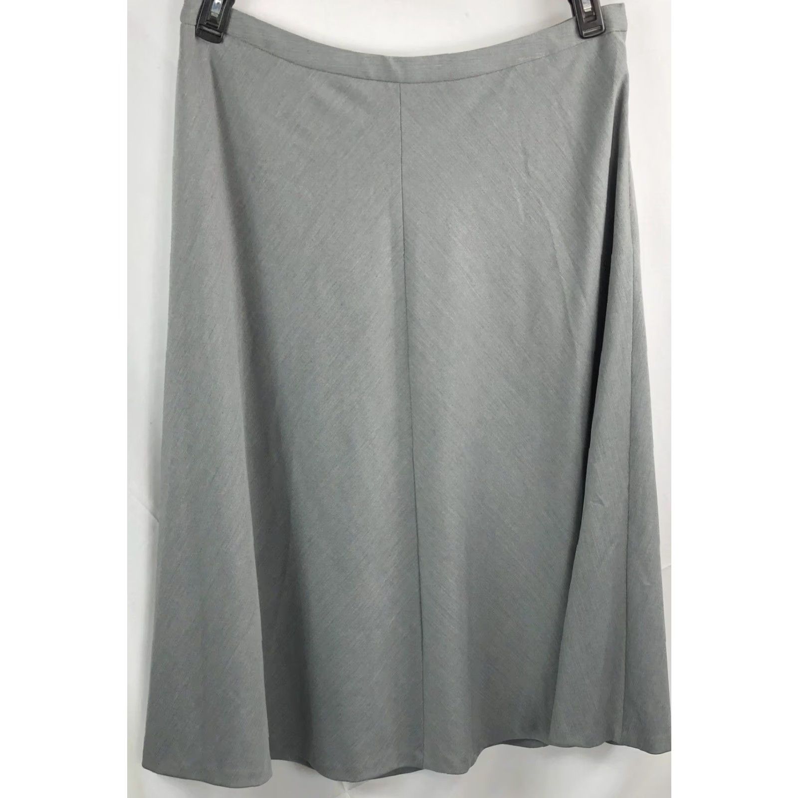 Jones New York Jones NY skirt 14 gray 34"w lined flare a-line long midi career modest business Size 36" / US 14 / IT 50 - 4 Thumbnail