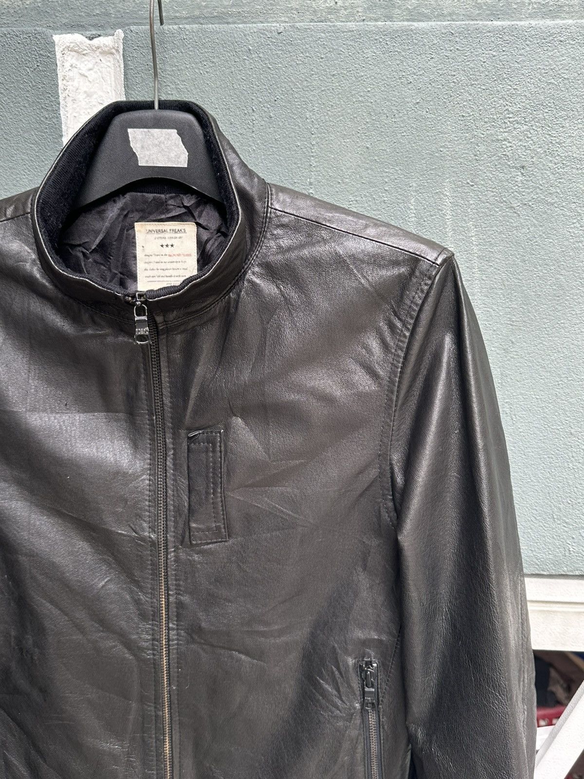Japanese Brand Daytona Universal Freaks black leather jacket Size US L / EU 52-54 / 3 - 3 Thumbnail