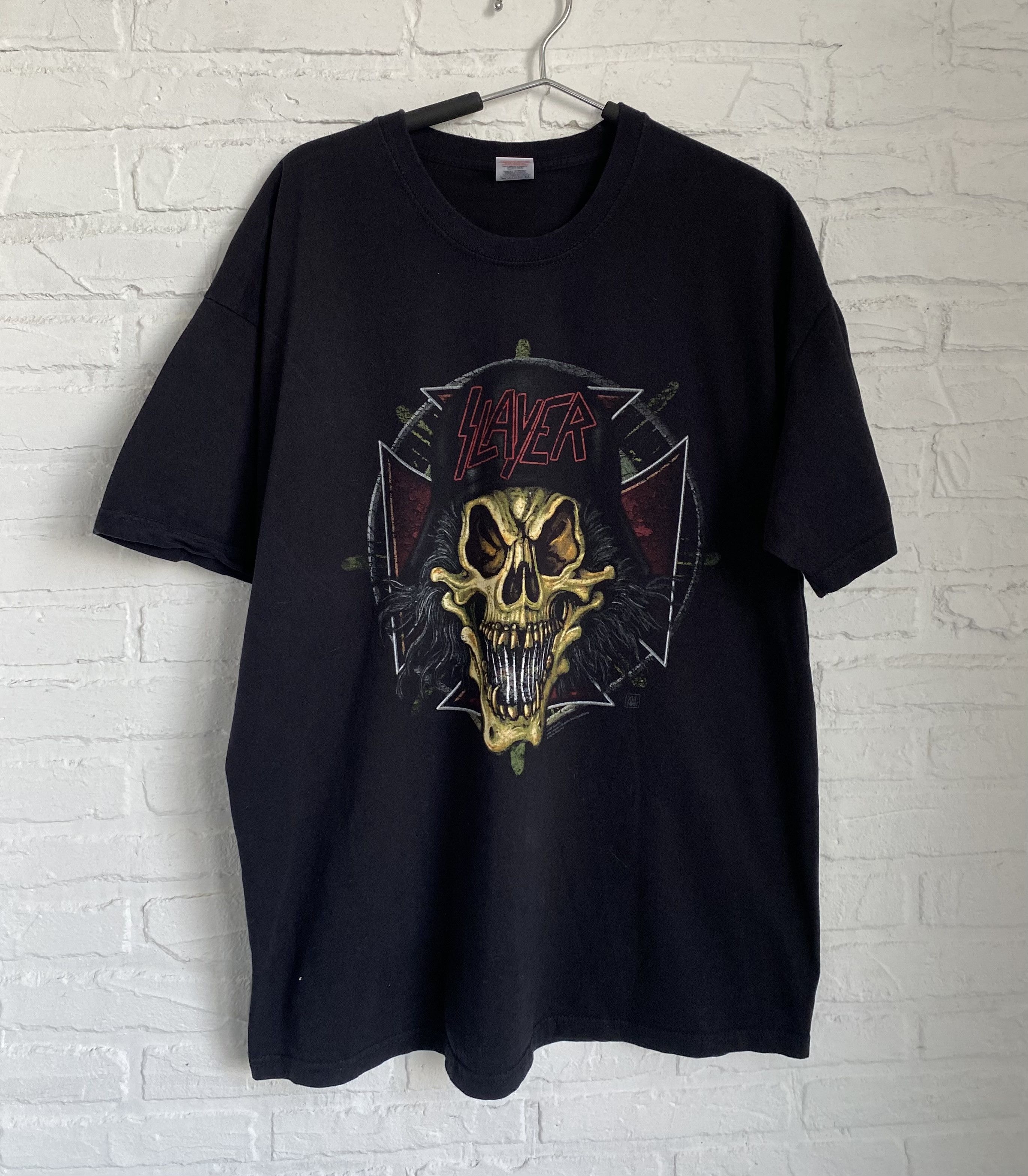 Band Tees × Vintage Vintage 2005 Slayer tour 666 t-shirt Size US XL / EU 56 / 4 - 1 Thumbnail
