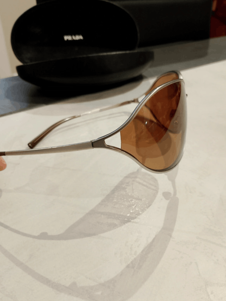 Miu Miu PRADA Sunglasses Flame Star Mask Fire Chrome Silver Size ONE SIZE - 3 Thumbnail