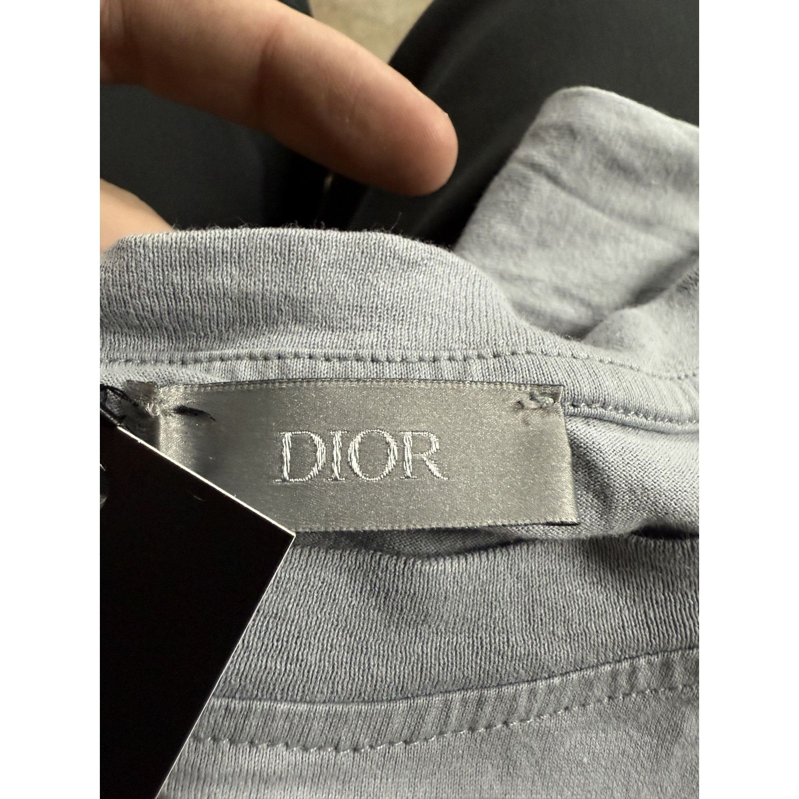 Dior Dior Daniel Arsham Tee Powder Blue (Holes) Used Small Size US S / EU 44-46 / 1 - 3 Thumbnail