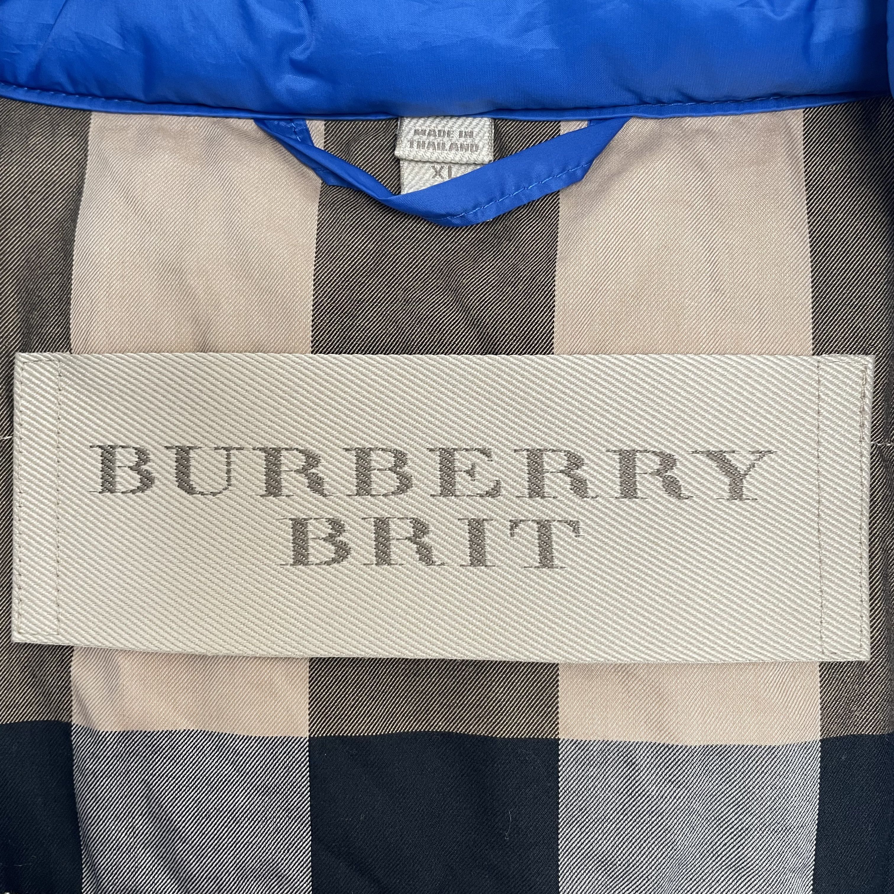 Burberry Burberry Hooded Down Jacket Blue (XL) Size US XL / EU 56 / 4 - 5 Thumbnail