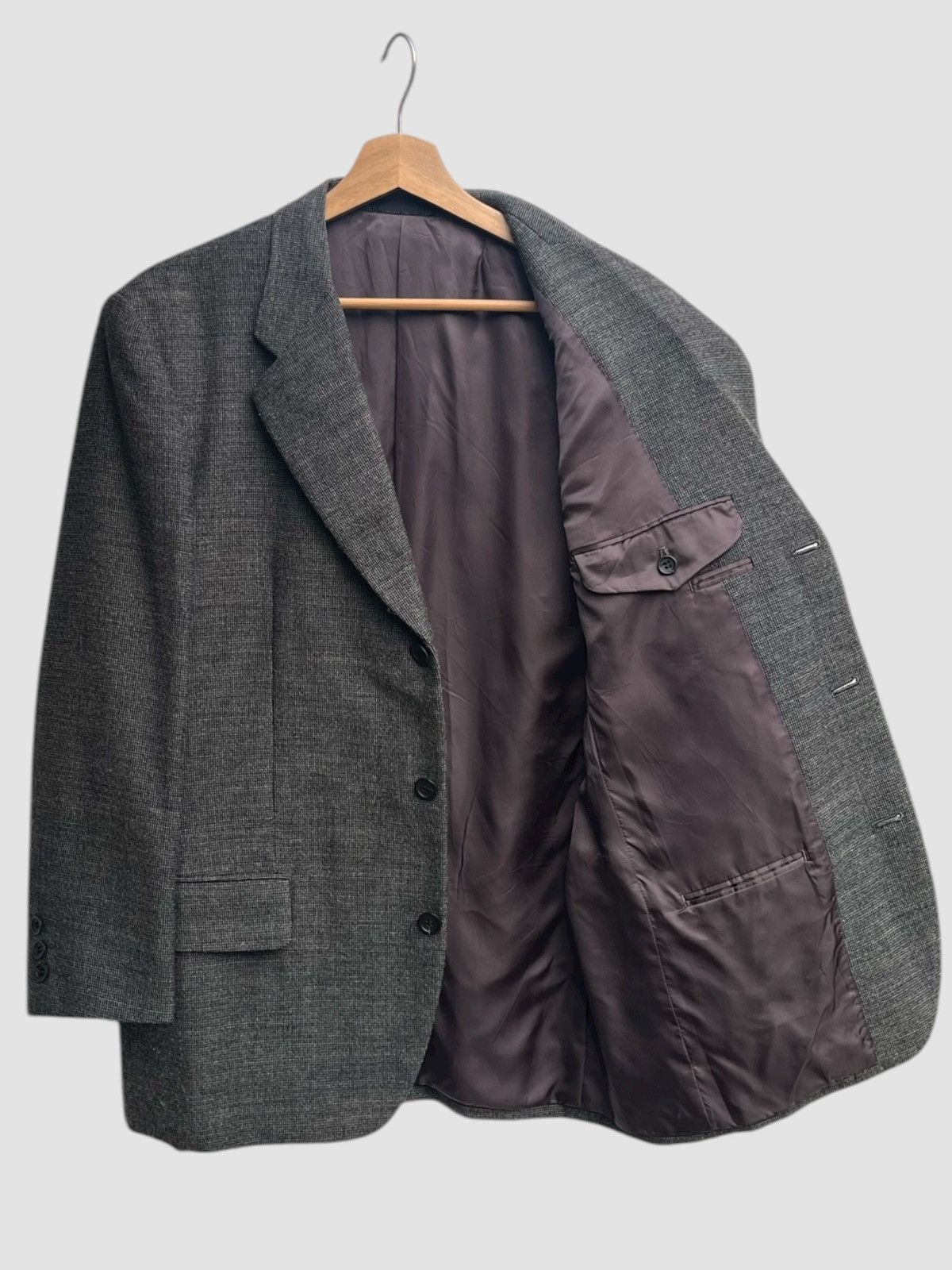 Issey Miyake Miyake Design Studio IM Wool Tailored Jacket Size US L / EU 52-54 / 3 - 3 Thumbnail