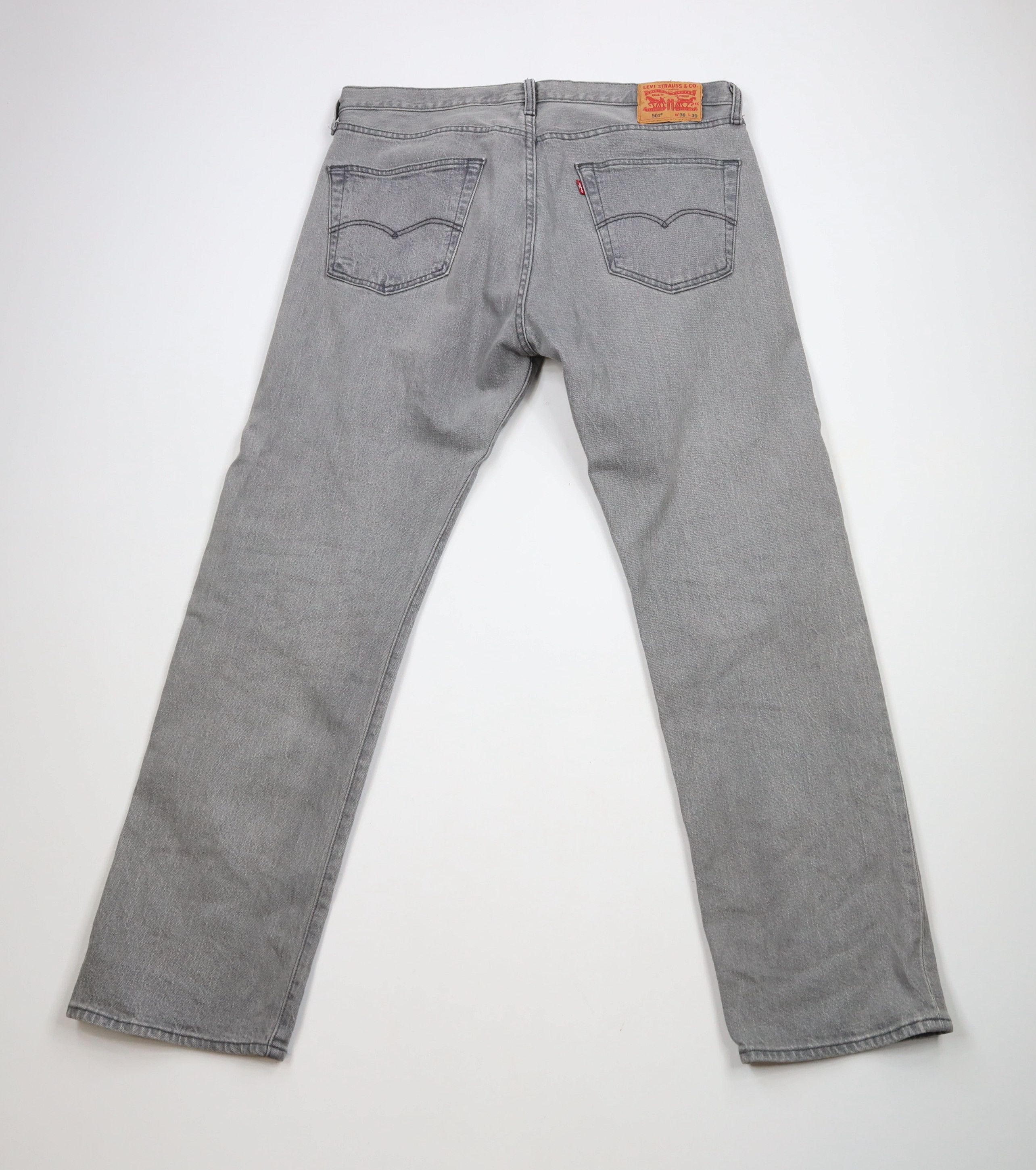 Levi's × Vintage Vintage Y2K Levis 501xx Button Fly Original Fit Jeans Gray Size US 36 / EU 52 - 9 Thumbnail