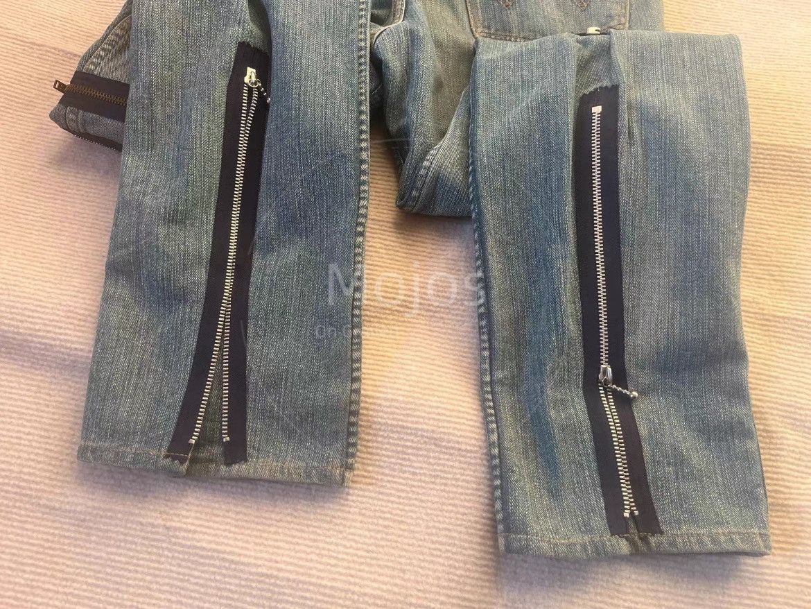 Number (N)ine Number Nine x Wrangler 02AW Multi Zipper Denim-2508 Size US 30 / EU 46 - 5 Thumbnail