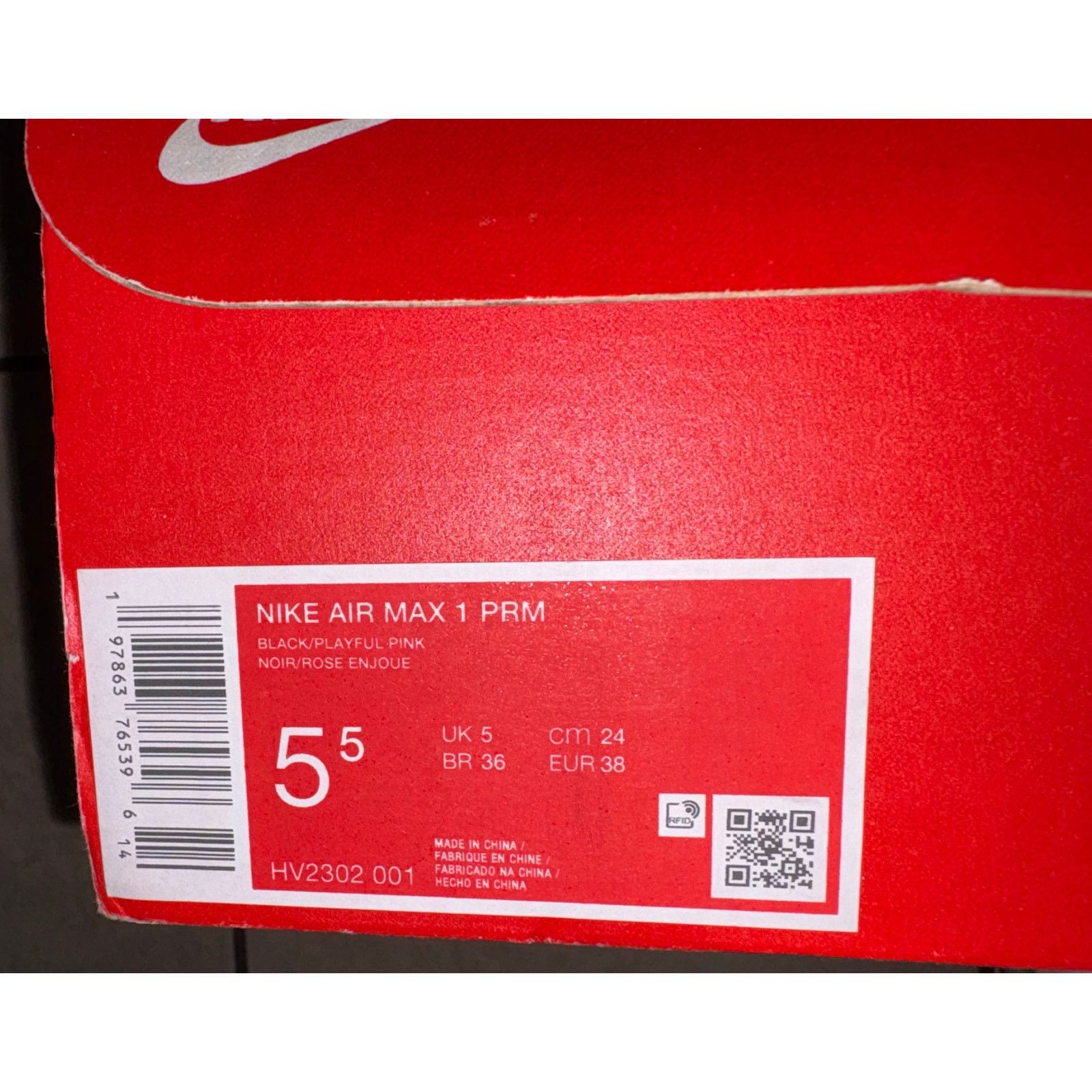 Nike Nike air max valentines women’s 5.5 black pink Size US 5.5 / IT 35.5 - 7 Thumbnail
