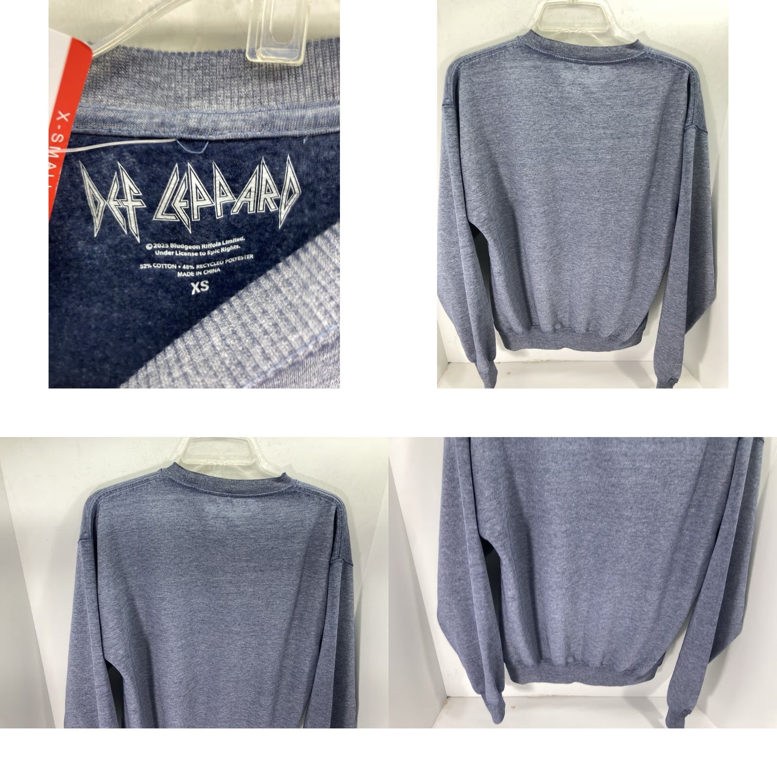 Vintage VINTAGE Def Leppard Sweatshirt Women XS Gray Long Sleeve Take What You Want Pullover Size XS / US 0-2 / IT 36-38 - 8 Thumbnail
