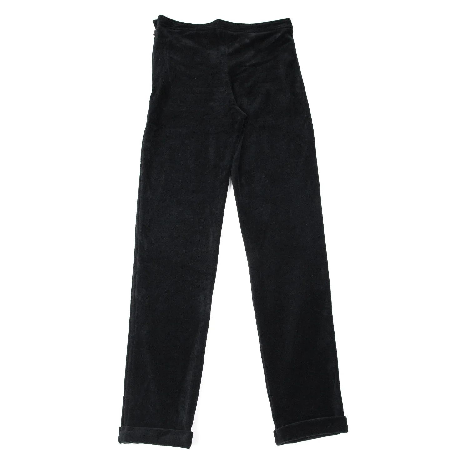Jean Paul Gaultier Velvet Pile Side-Opening Pants in Black, Size 48 Size US 32 / EU 48 - 7 Thumbnail