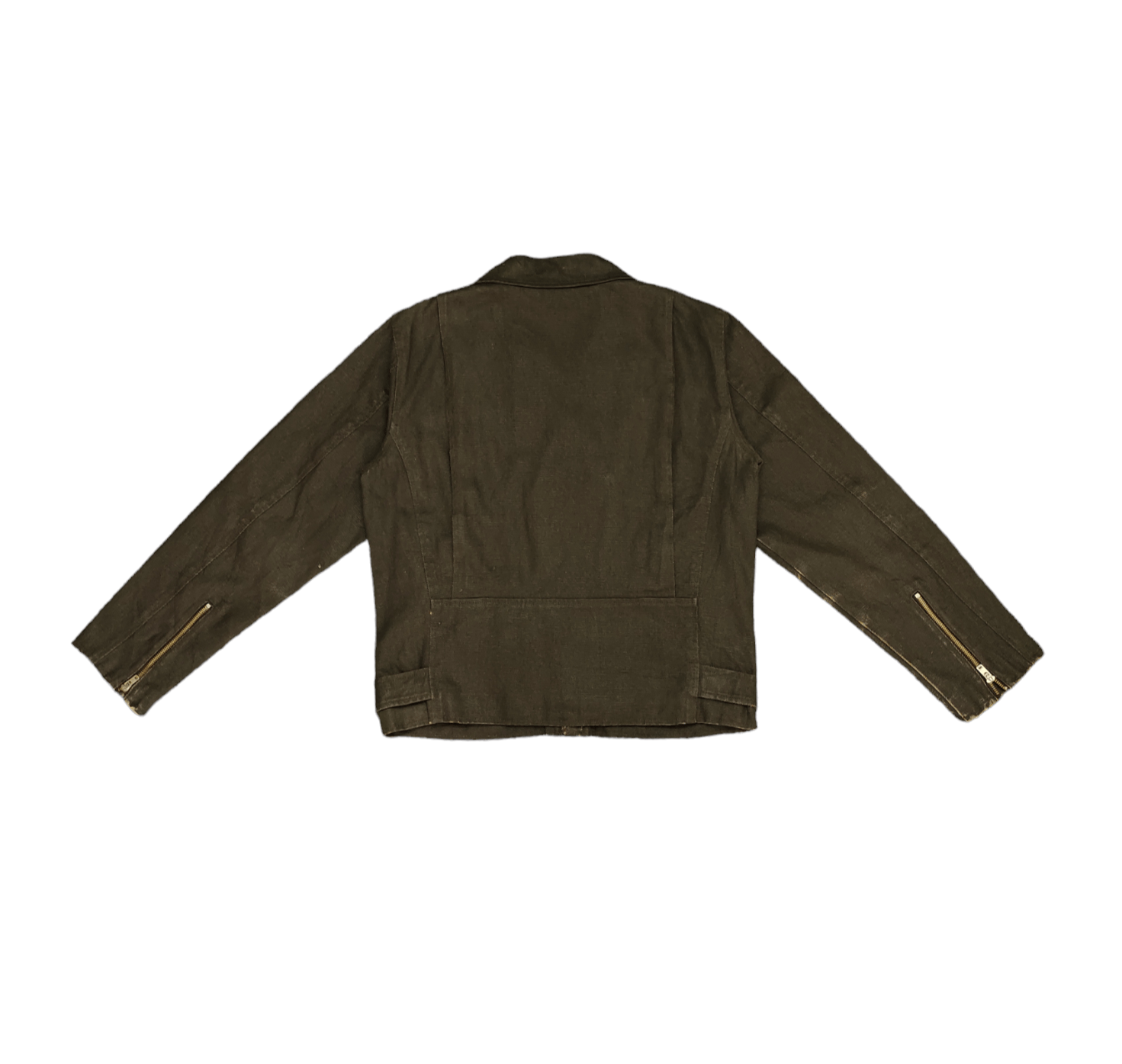 Japanese Brand Rough Trade Bondage Double Collar Waxed Denim Jacket Size US M / EU 48-50 / 2 - 10 Thumbnail