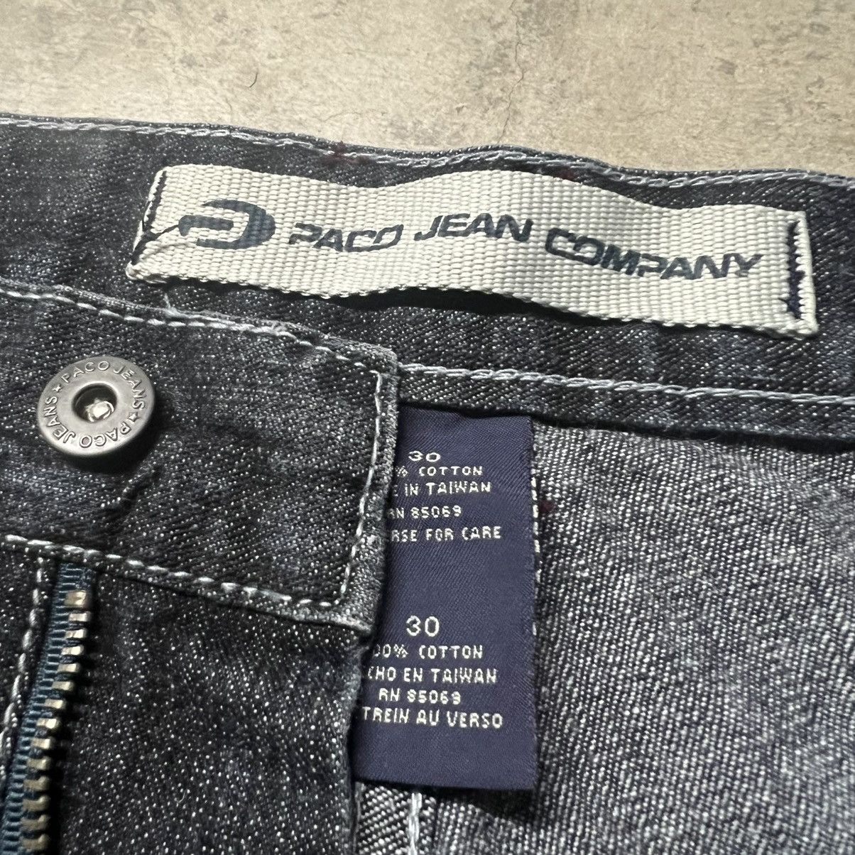 Affliction × JNCO × Southpole Vintage Y2K Paco Jean Company Faded Black Denim Jean Shorts Size US 30 / EU 46 - 9 Thumbnail