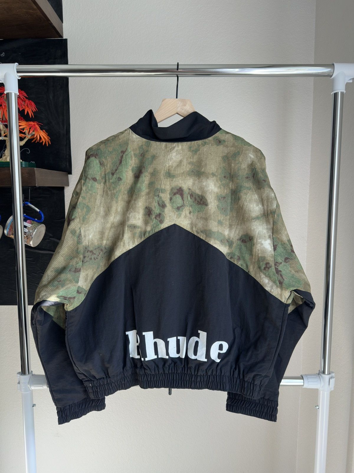 Rhude Flight Track Jacket Black Camo Size US L / EU 52-54 / 3 - 2 Thumbnail