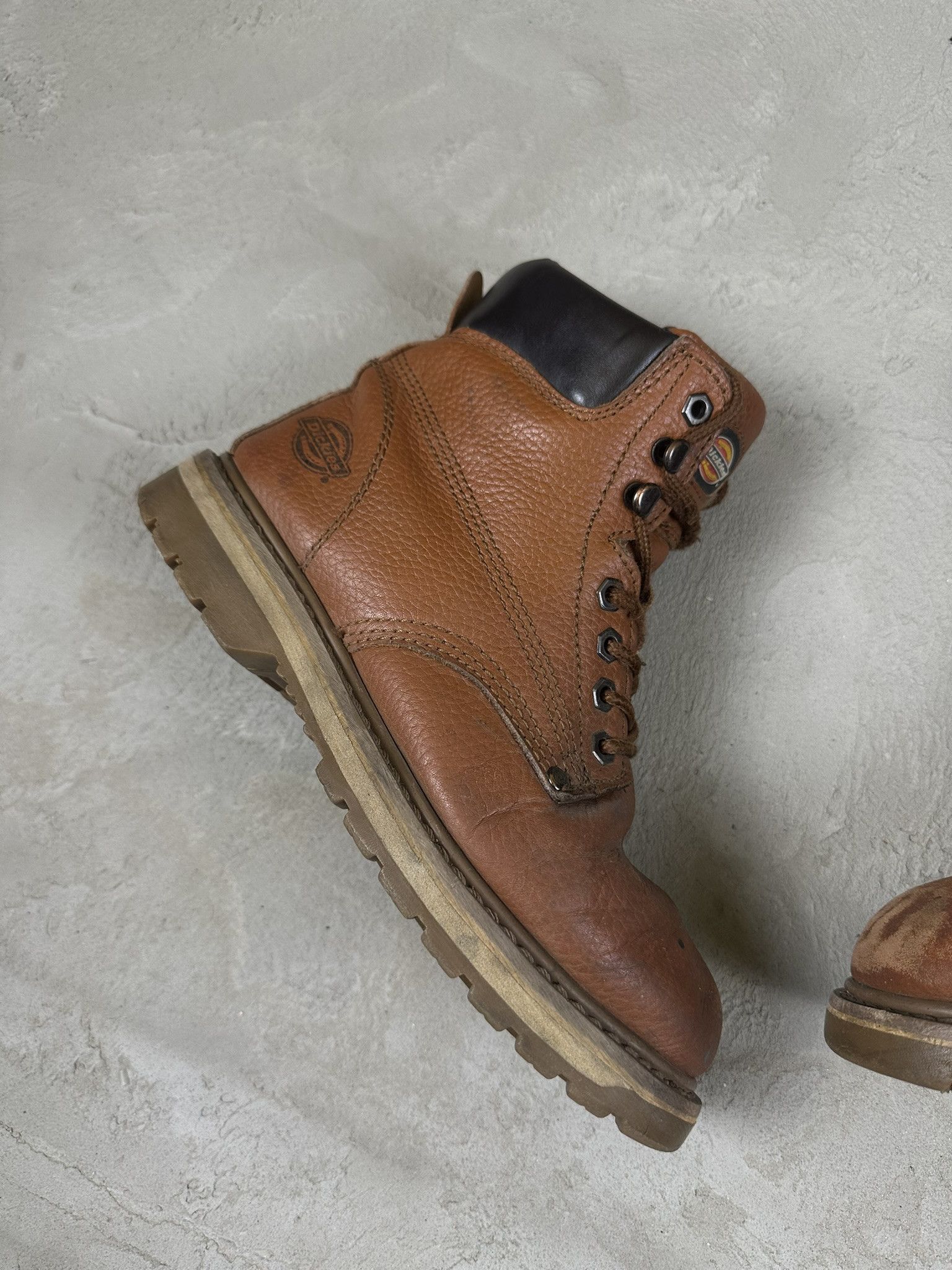 Dickies × Vintage Vintage Dickies Workwear Distressed Leather Boots Size US 7 / EU 40 - 2 Thumbnail