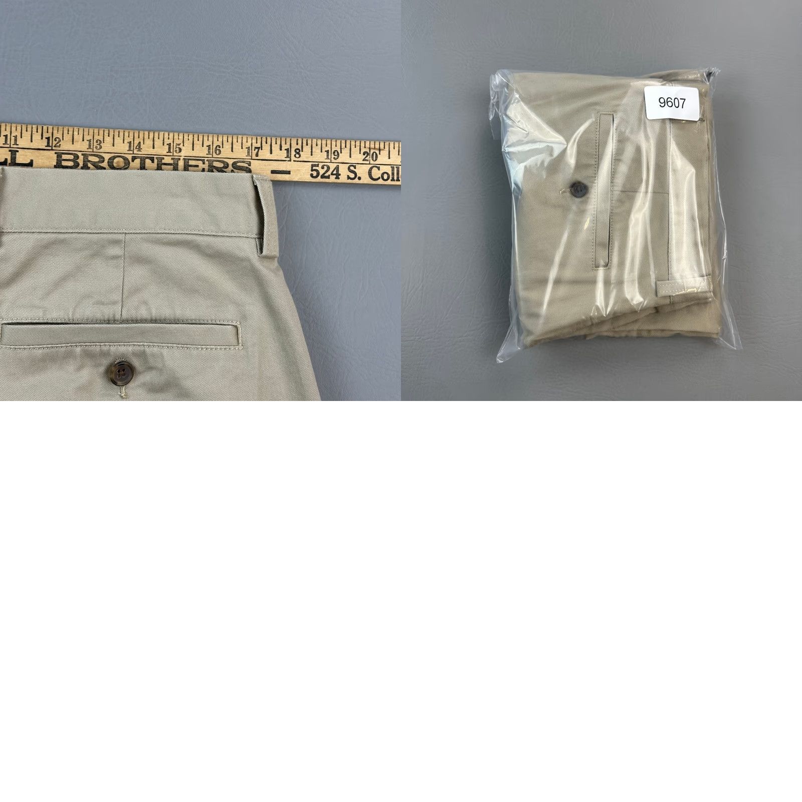 J.Crew J Crew Mercantile Flex Pants Mens 35x34 35x33 Beige Flat Front Chino Relaxed Size US 35 - 9 Thumbnail