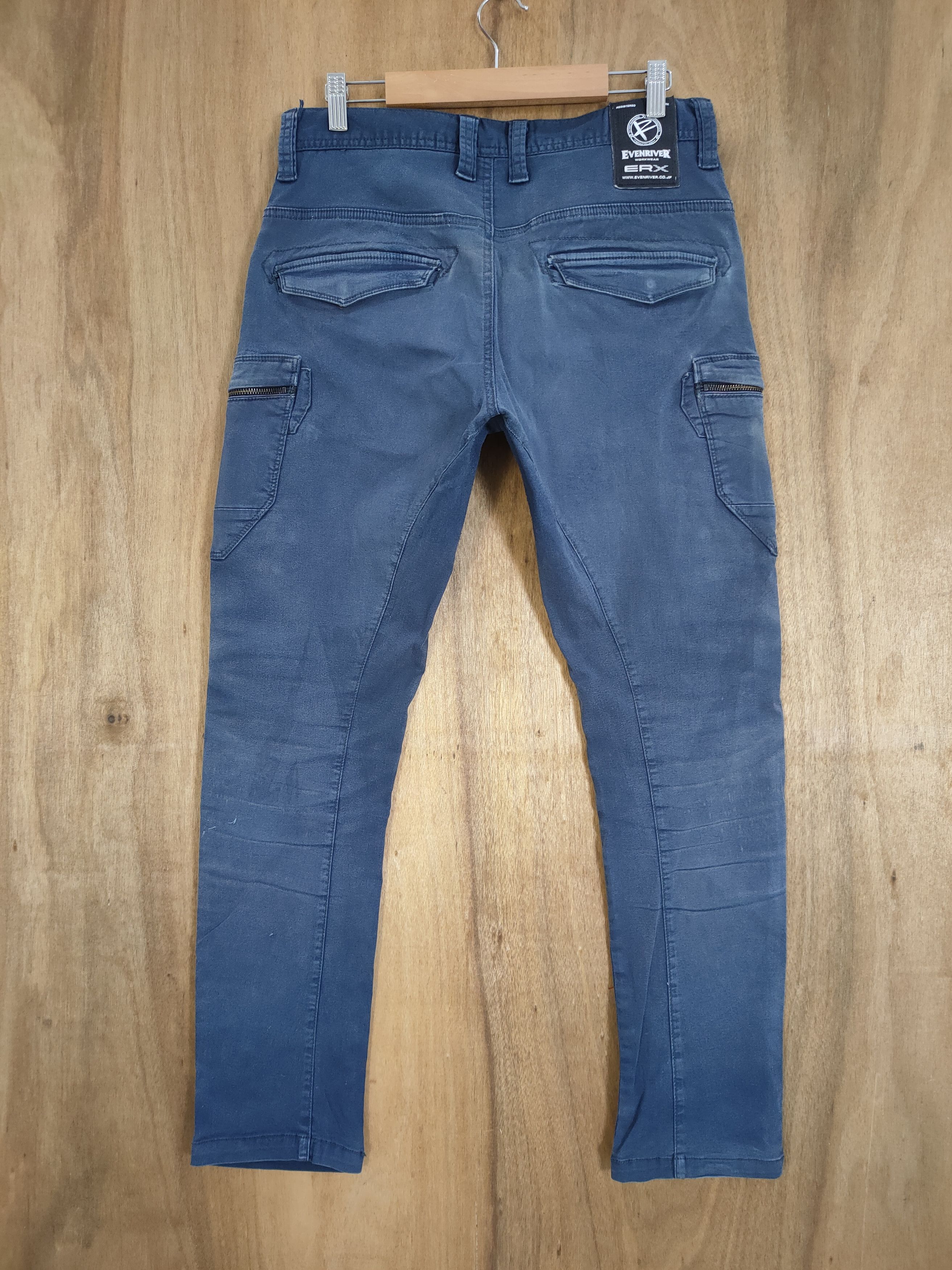 Japanese Brand VINTAGE EVENRIVER FADED WORK CARGO PANTS Size US 32 / EU 48 - 7 Thumbnail