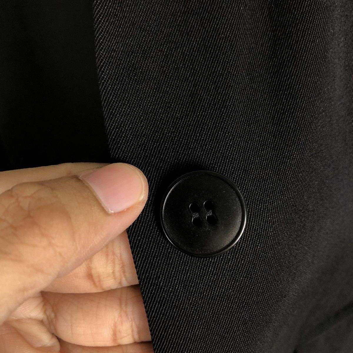 agnes b. RICH BLACK VINTAGE BUTTON JACKET AGNES B. PARIS ISSEY MIYAKE Size US S / EU 44-46 / 1 - 18 Thumbnail