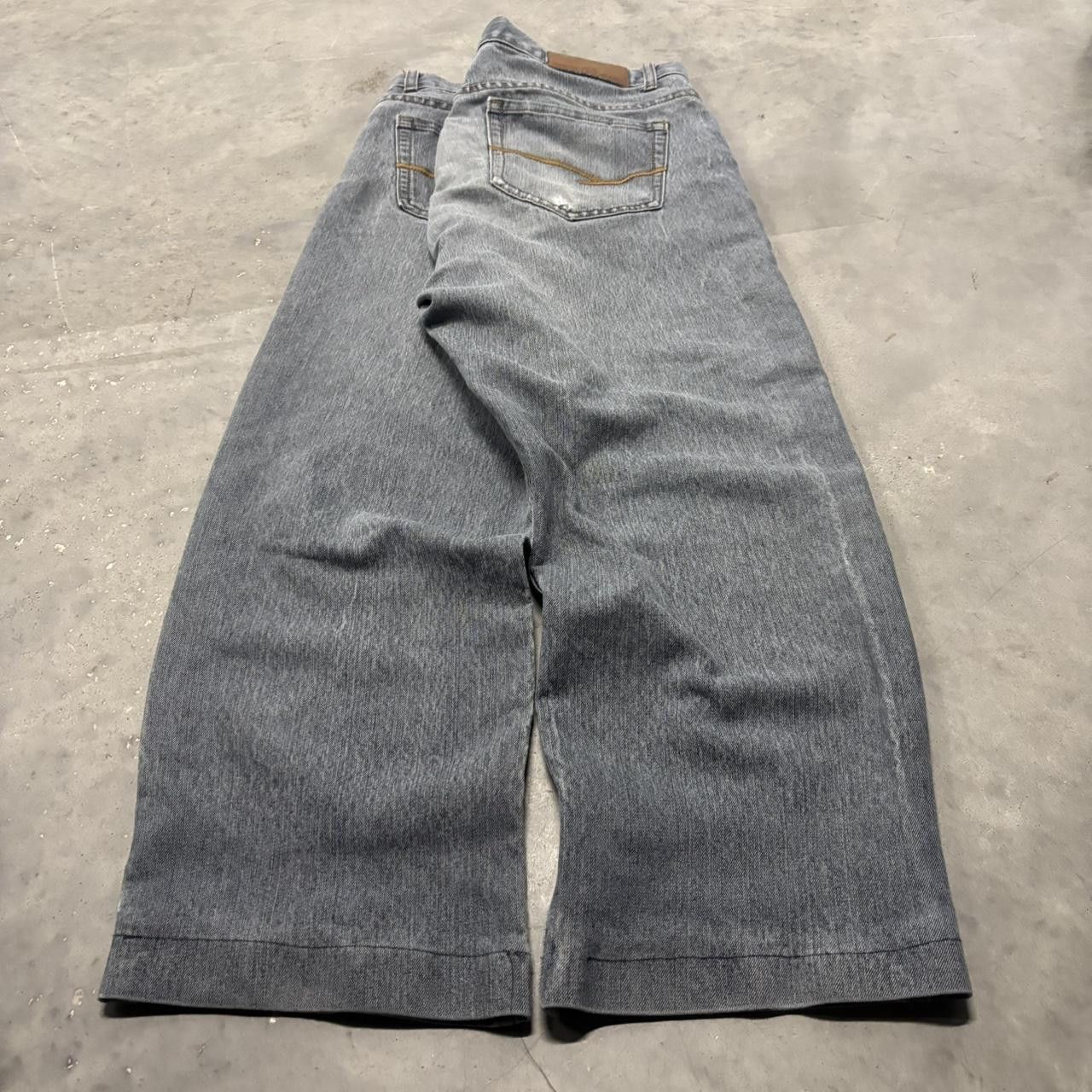 Japanese Brand × Vintage Crazy Vintage Y2K/2000s Grunge Faded Denim Wash Essential Denim Jeans! Size US 36 / EU 52 - 4 Thumbnail