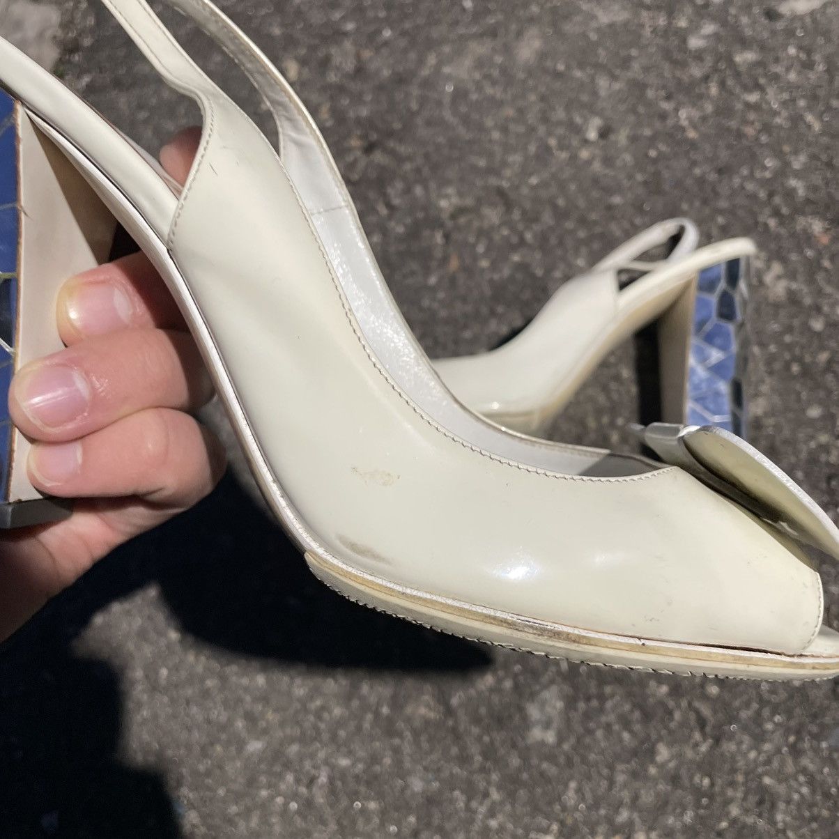 Salvatore Ferragamo Salvatore Ferragamo Sandals heels platform old shoes Size US 8 / IT 38 - 6 Thumbnail