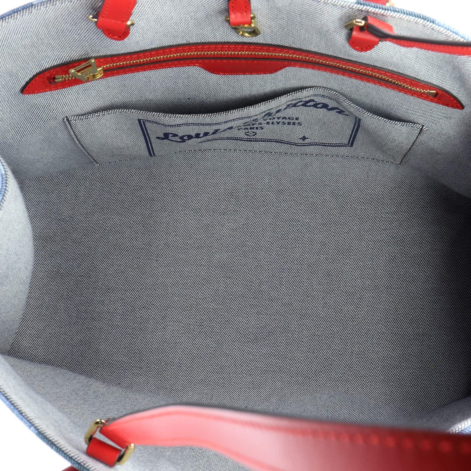 OnTheGo Tote Damier and Monogram Patchwork Denim GM