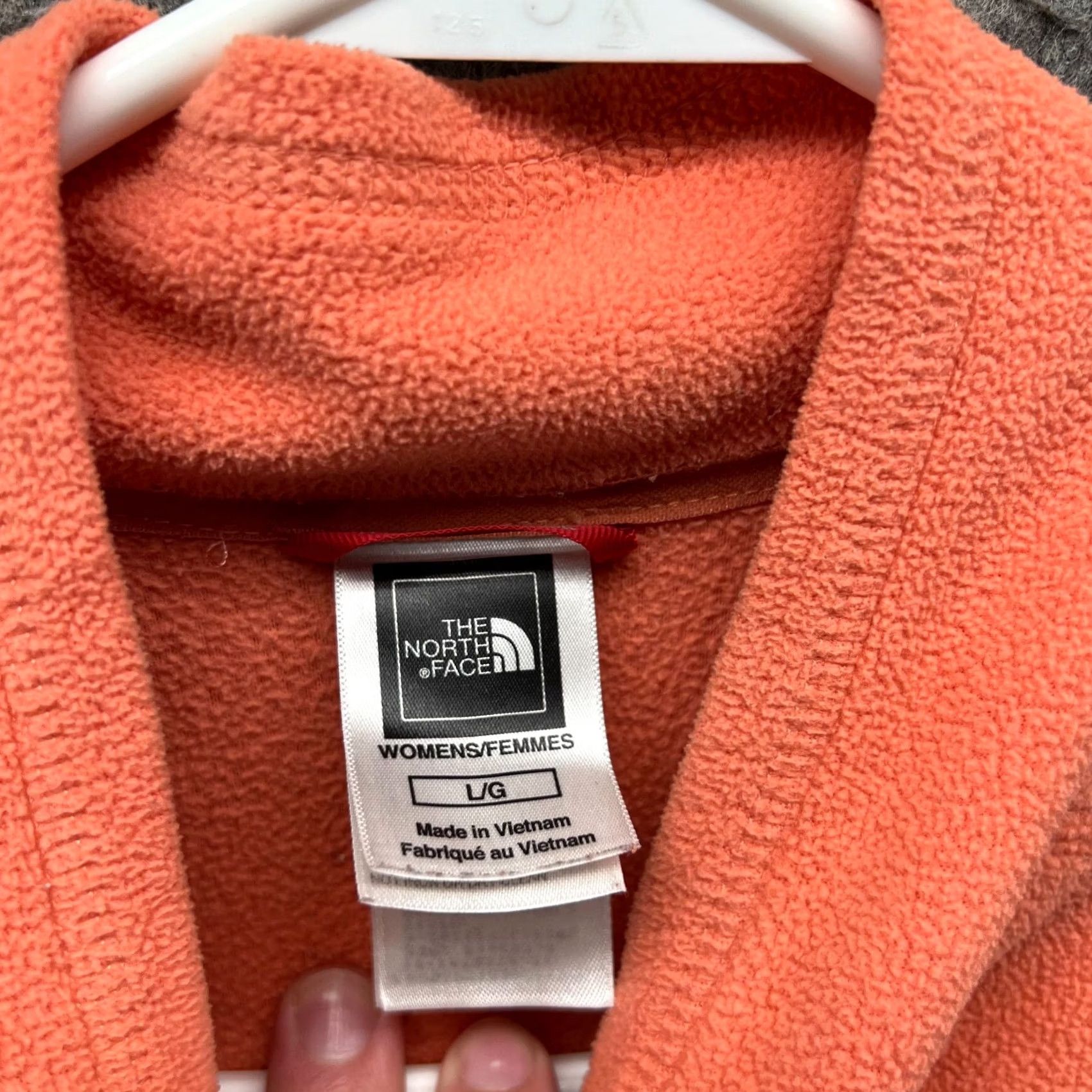 The North Face VINTAGE The North Face Sweater Women Large Hoodie Jacket Orange Pullover Sweatshirt 1/4 Zip Size L / US 10 / IT 46 - 7 Thumbnail
