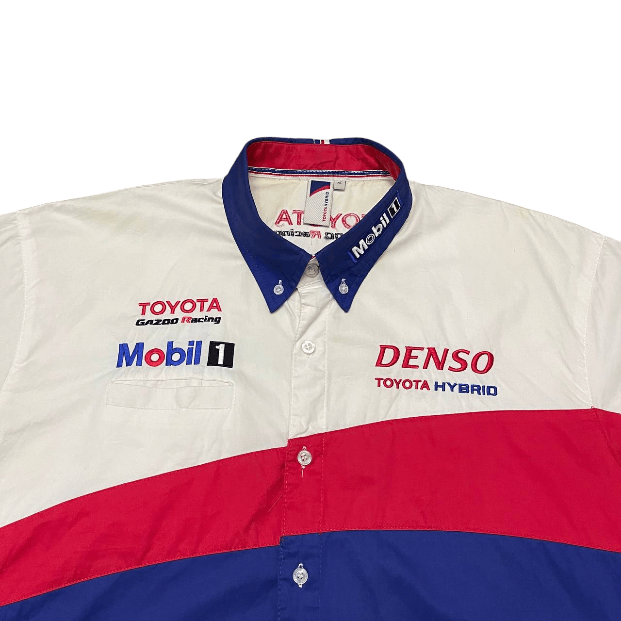 Japanese Brand Vintage Toyota Hybrid Racing Button Up Shirt Size US XL / EU 56 / 4 - 2 Thumbnail
