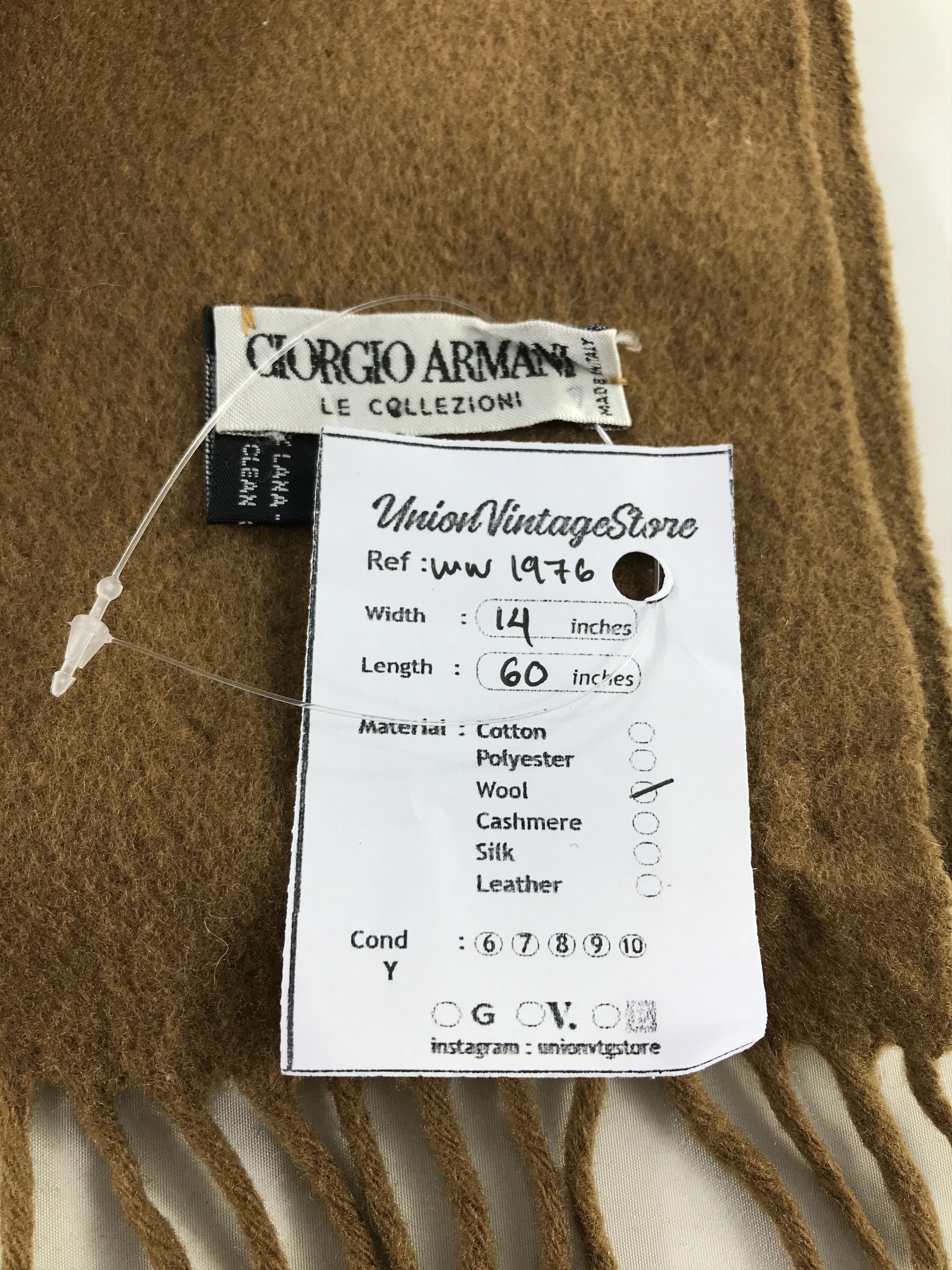Giorgio Armani × Vintage Giorgio Armani Scarf / Muffler / Neckwear - WW1976 Size ONE SIZE - 5 Thumbnail