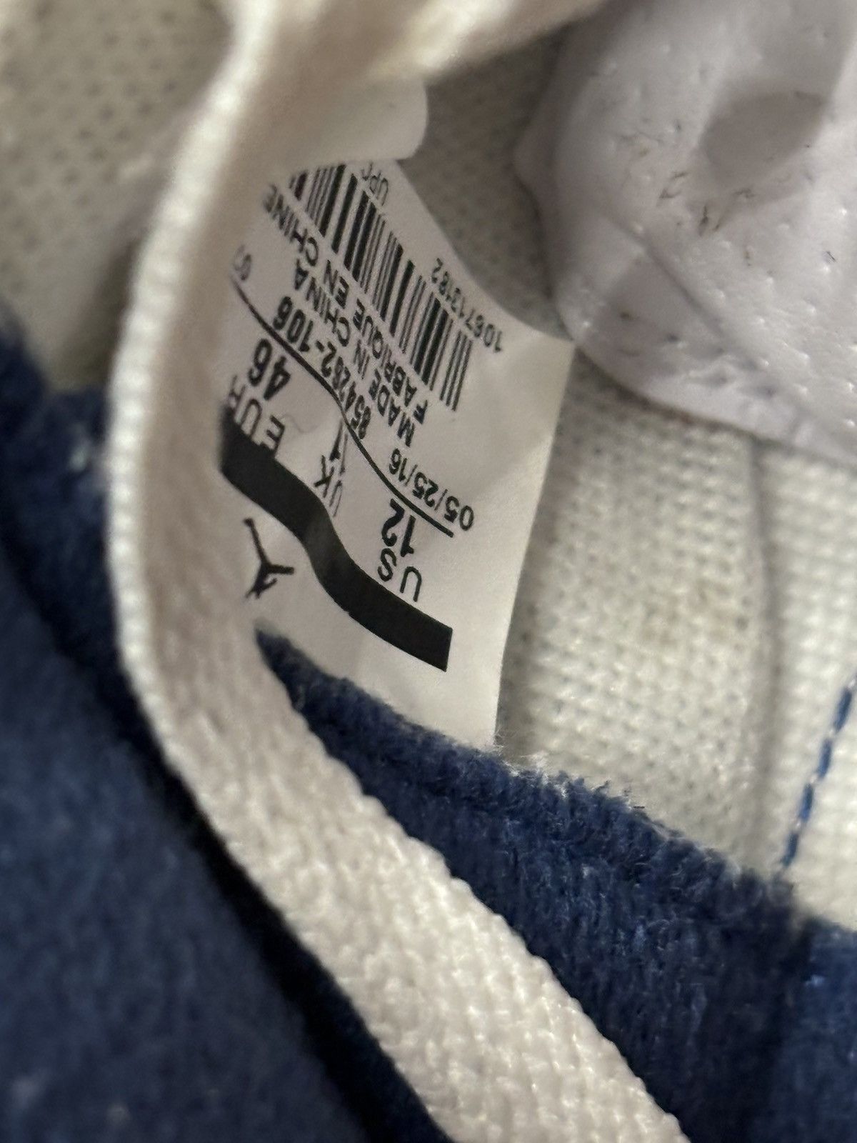 Jordan Brand Air Jordan 3 Retro OG True Blue 2016 Size US 12 / EU 45 - 6 Thumbnail